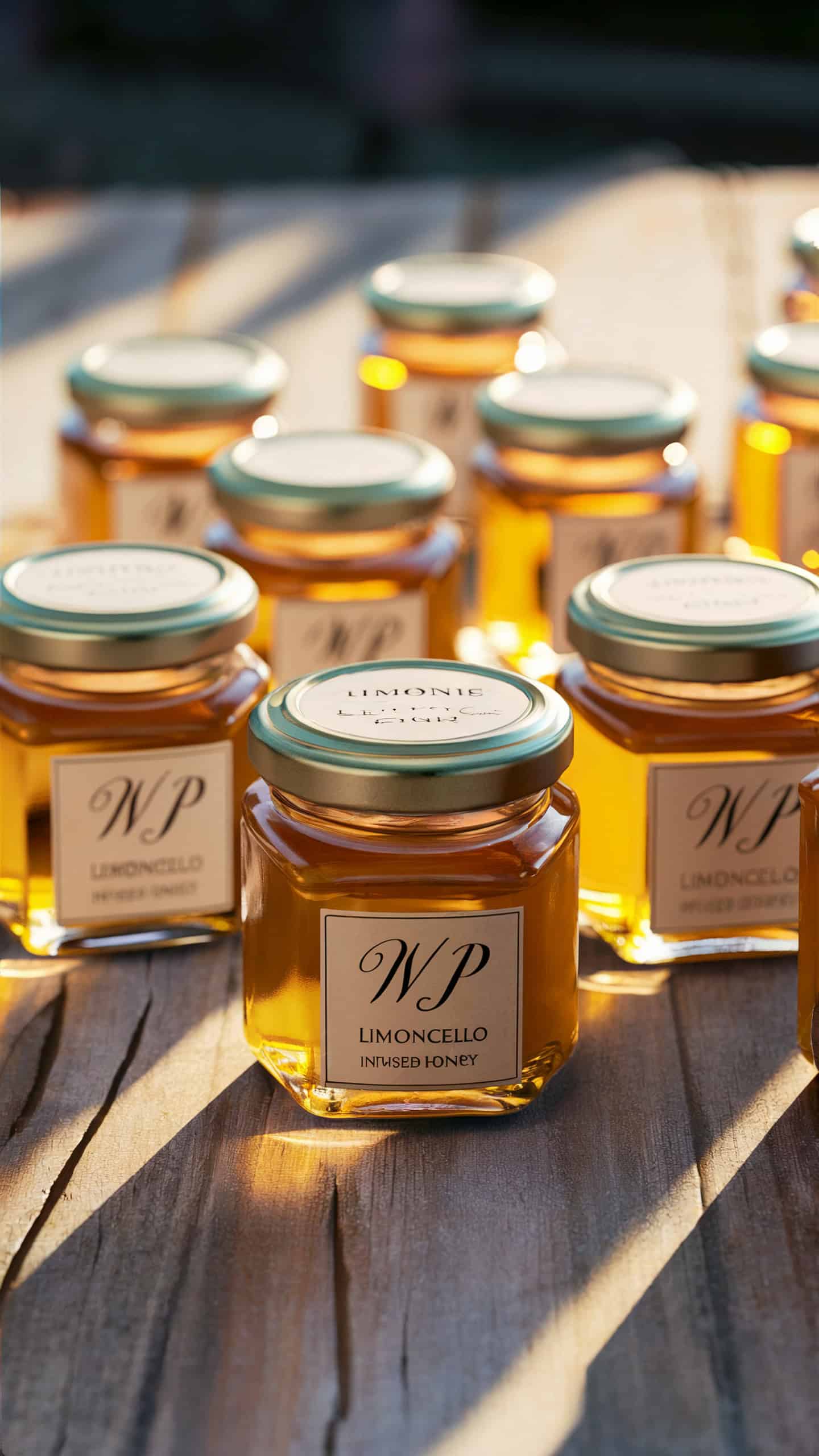 Limoncello-Infused Honey Jars