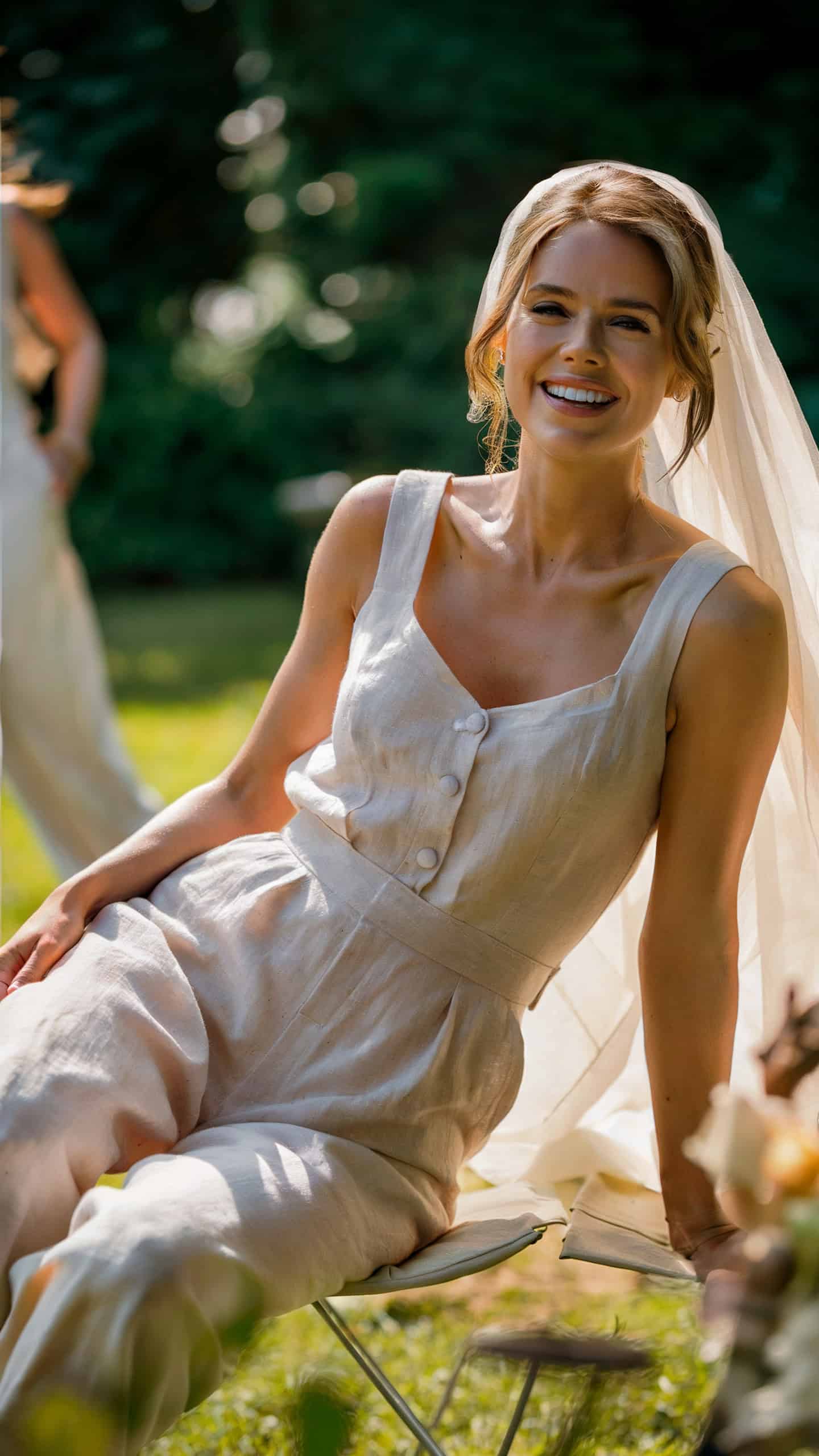 Linen-Blend Jumpsuit
