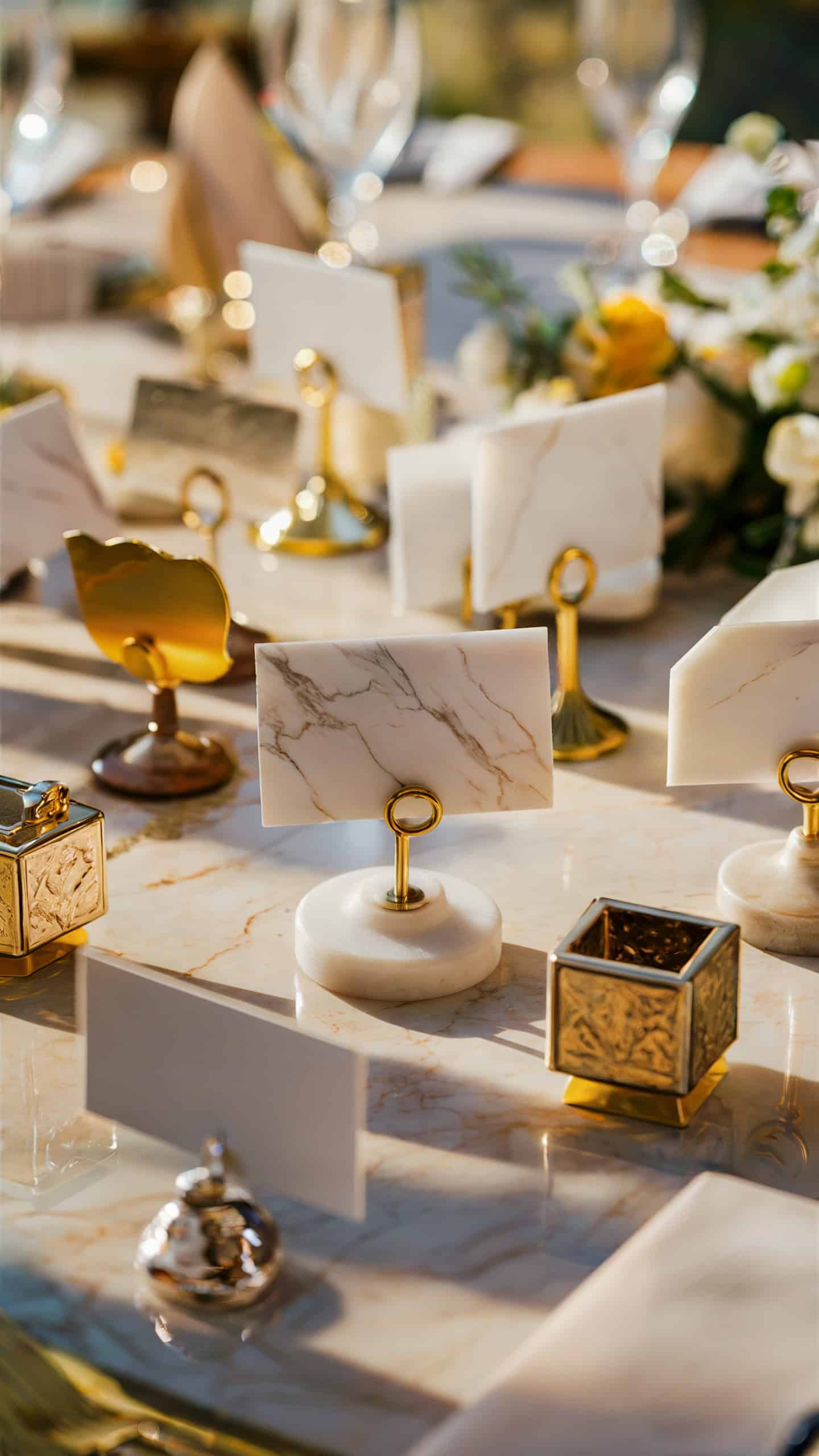 Marble Place Card Holders