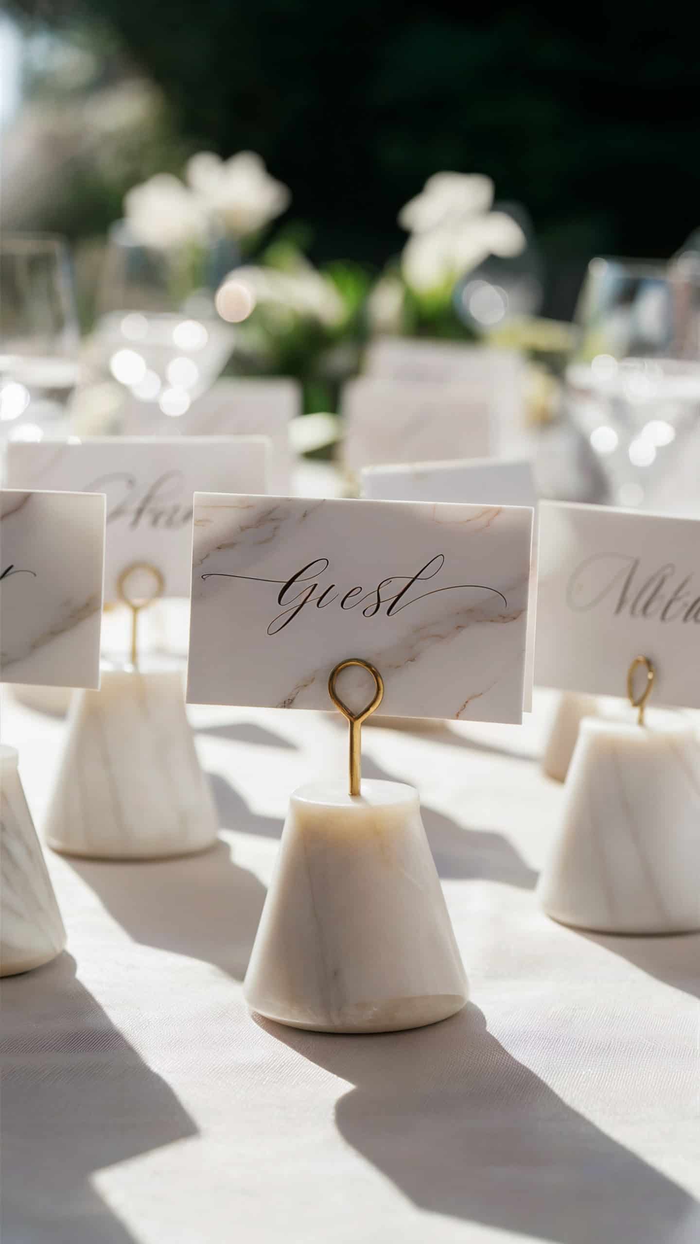 Marble Place Card Holders