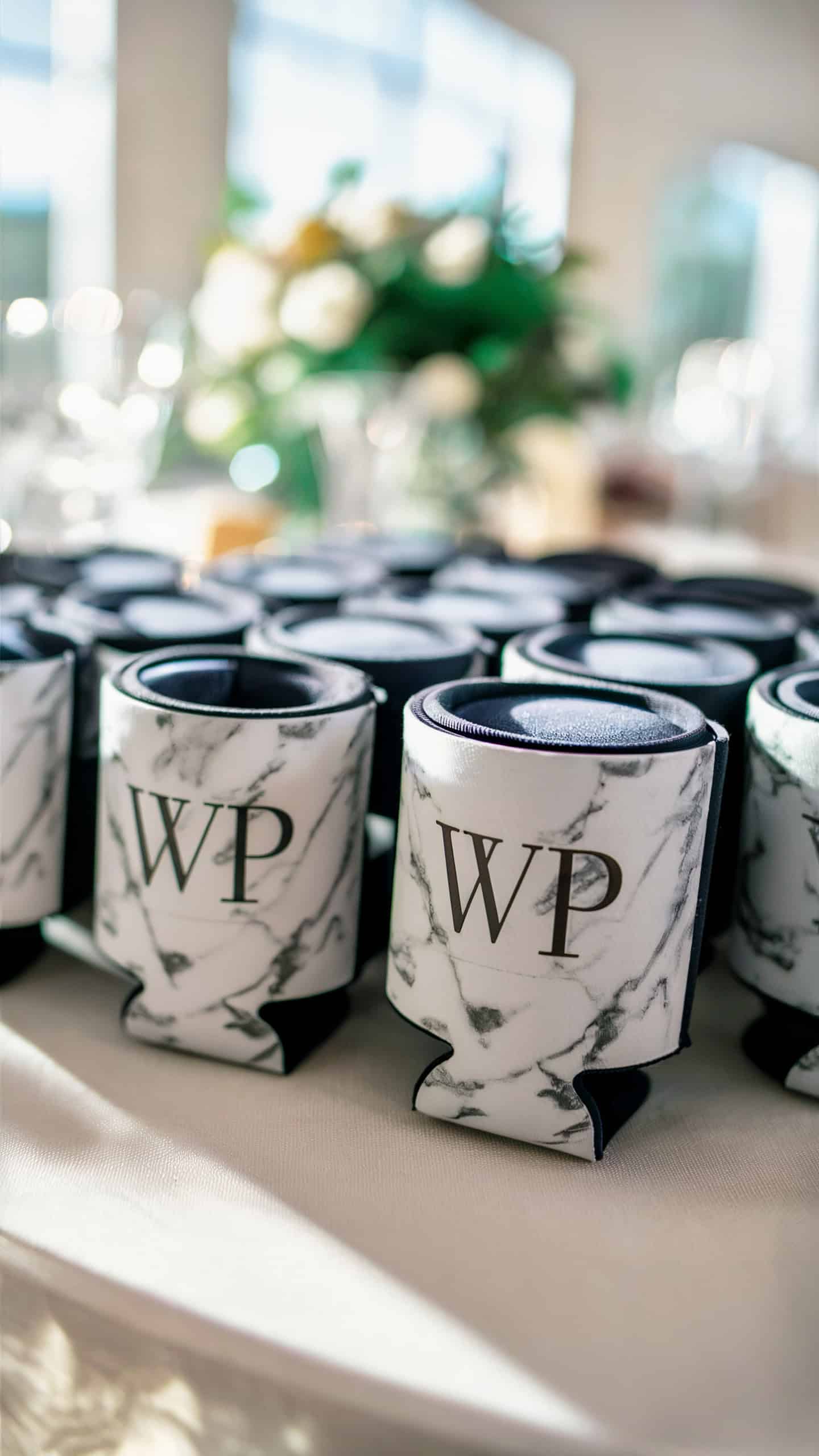 Marble Print Koozies
