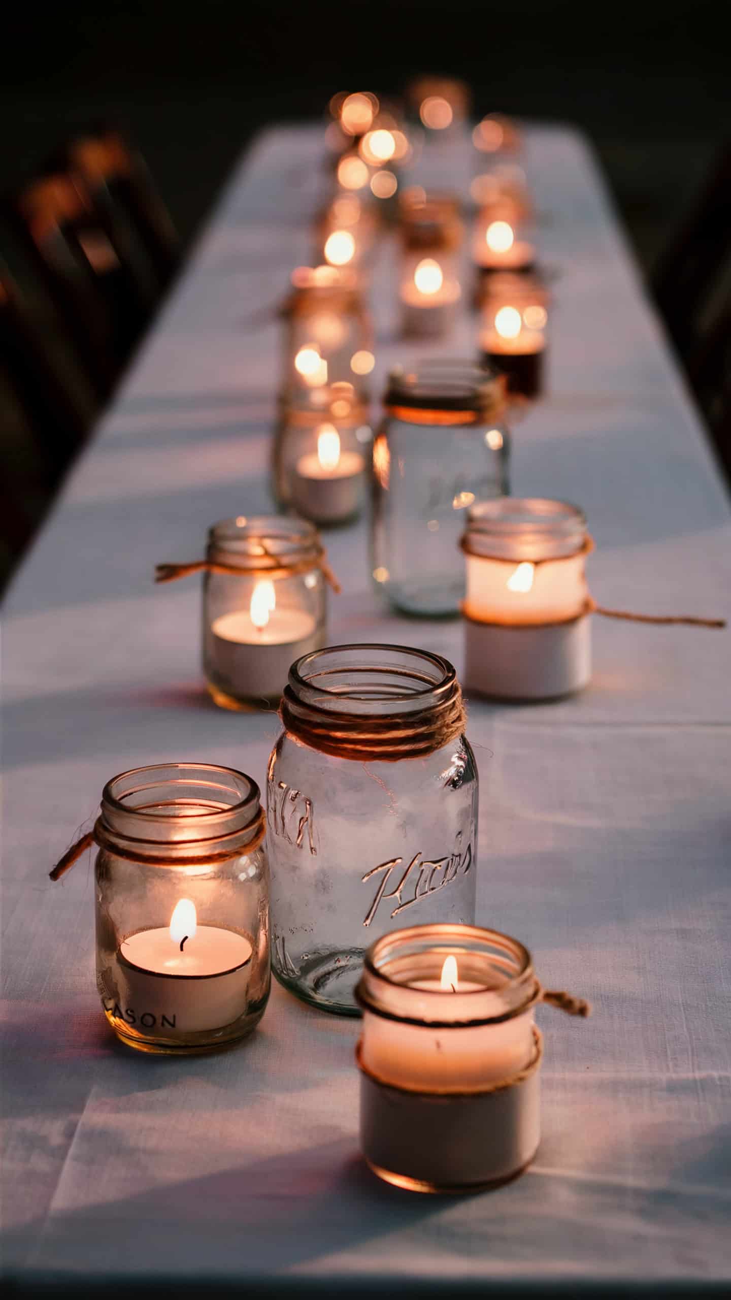Mason Jar Candle Holders