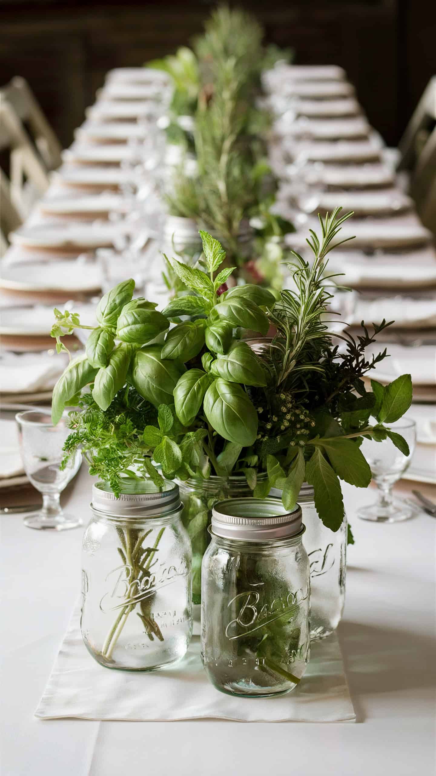 Mason Jar Herb Garden