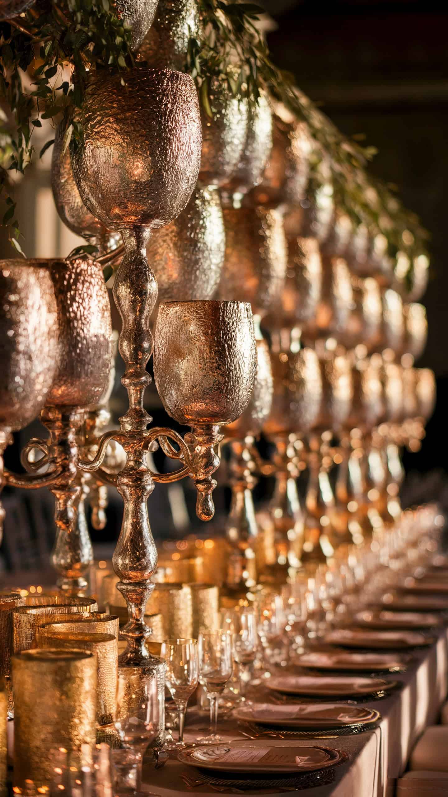 Mercury Glass Candle Holders
