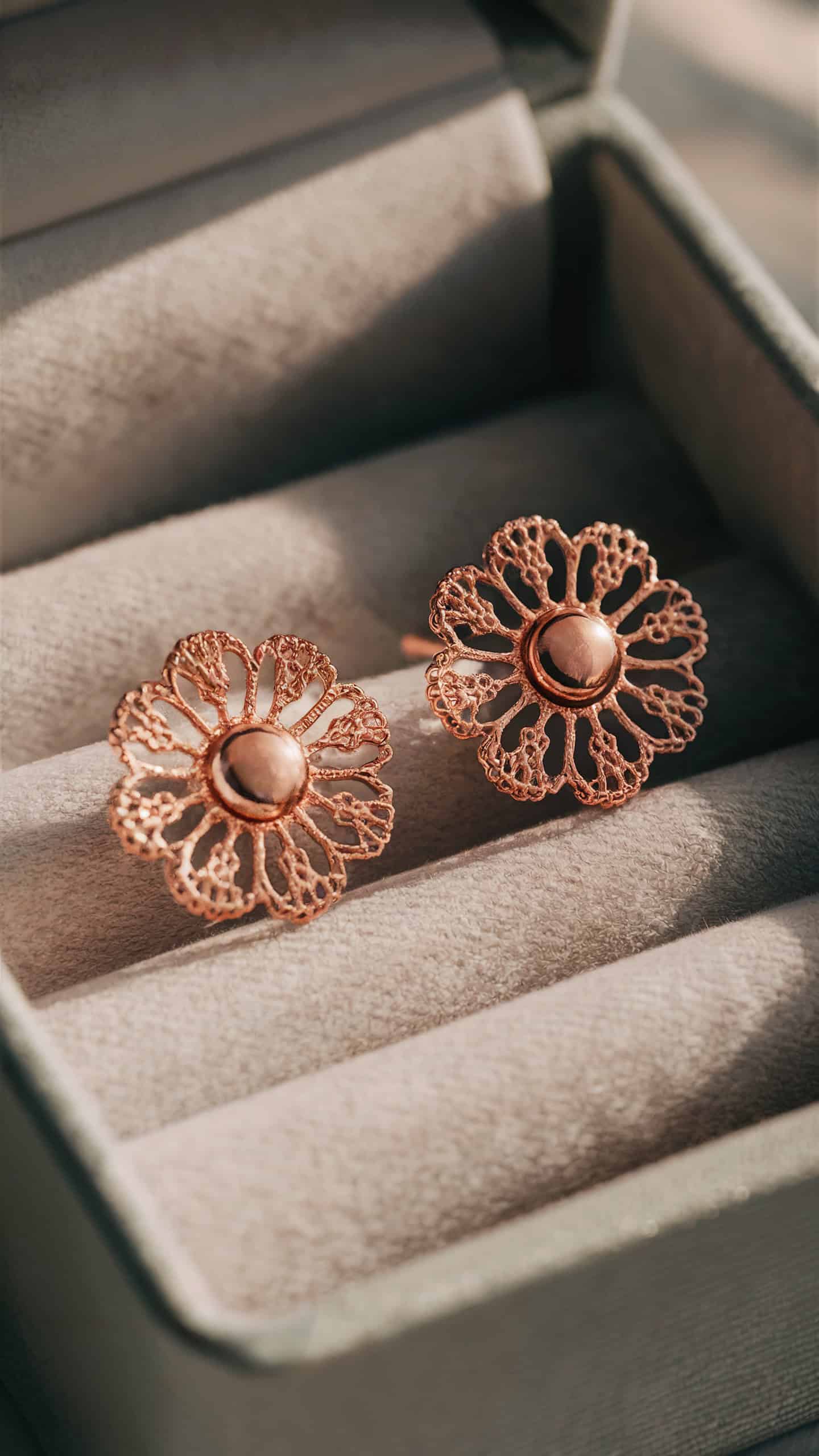 Mignon Faget Lace Stud Earrings
