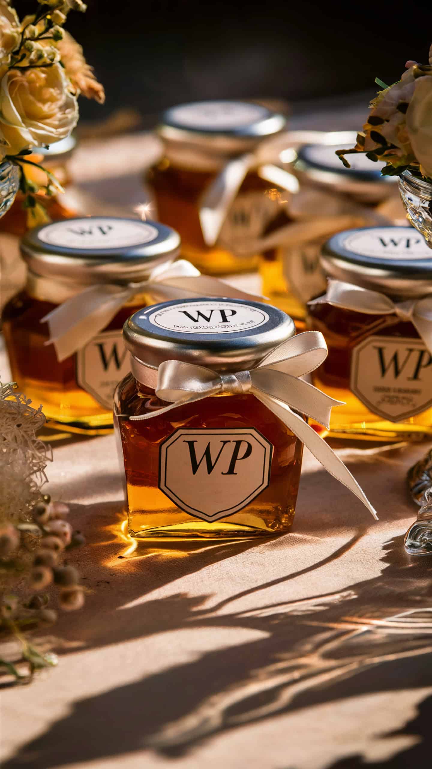 Mini Honey Jars with Custom Labels