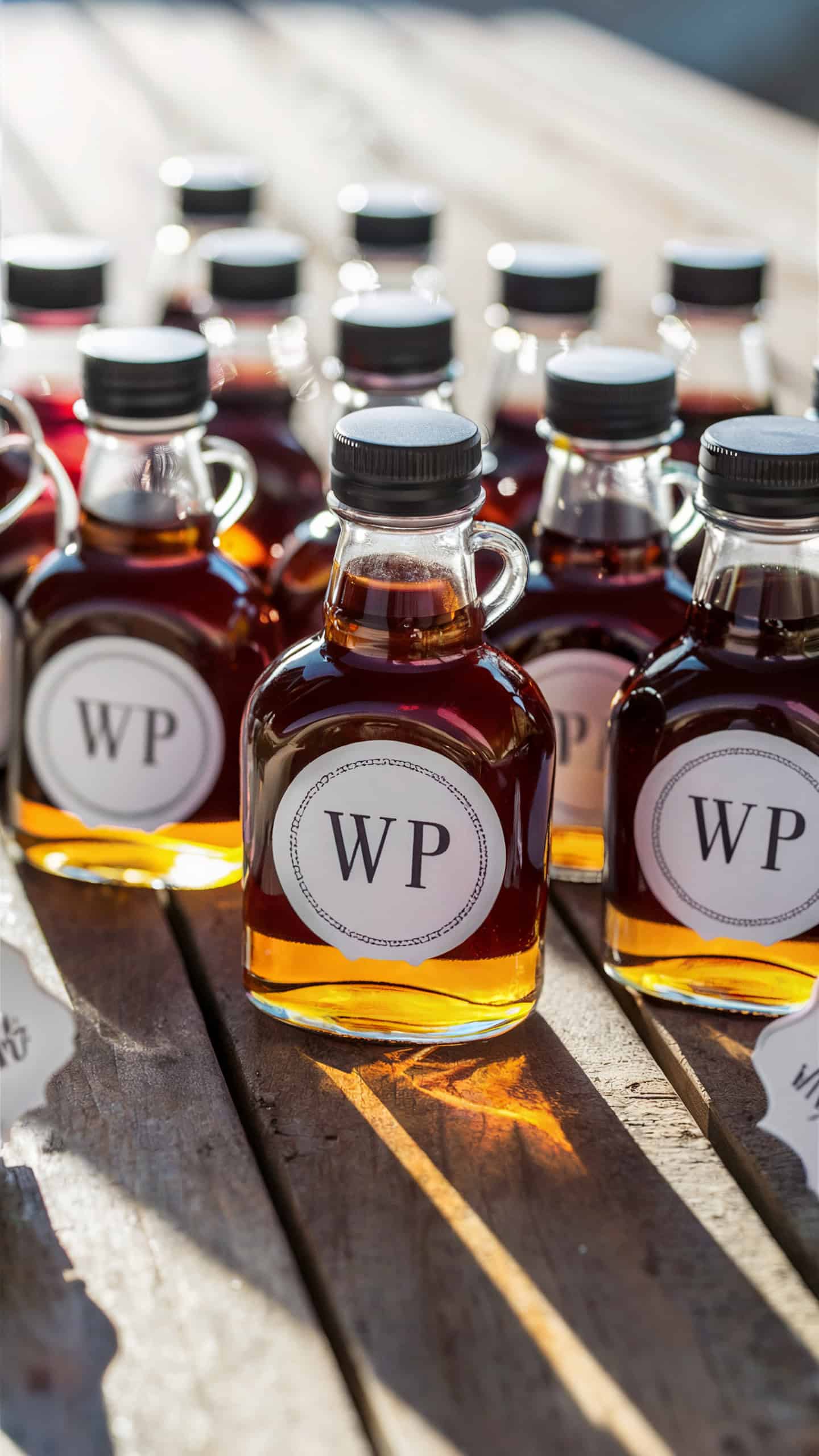 Mini Maple Syrup Bottles