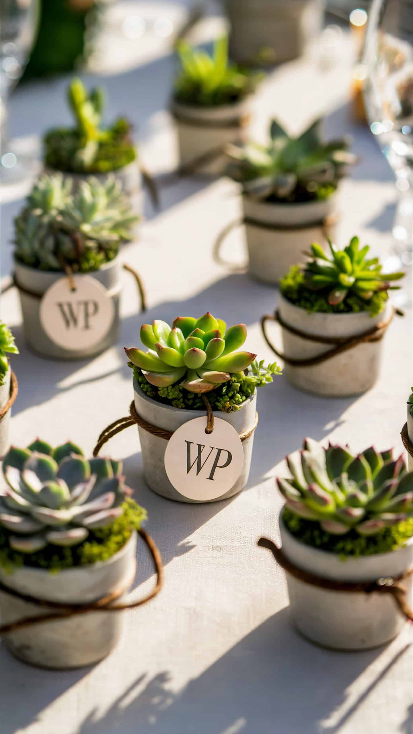 Mini Potted Succulents