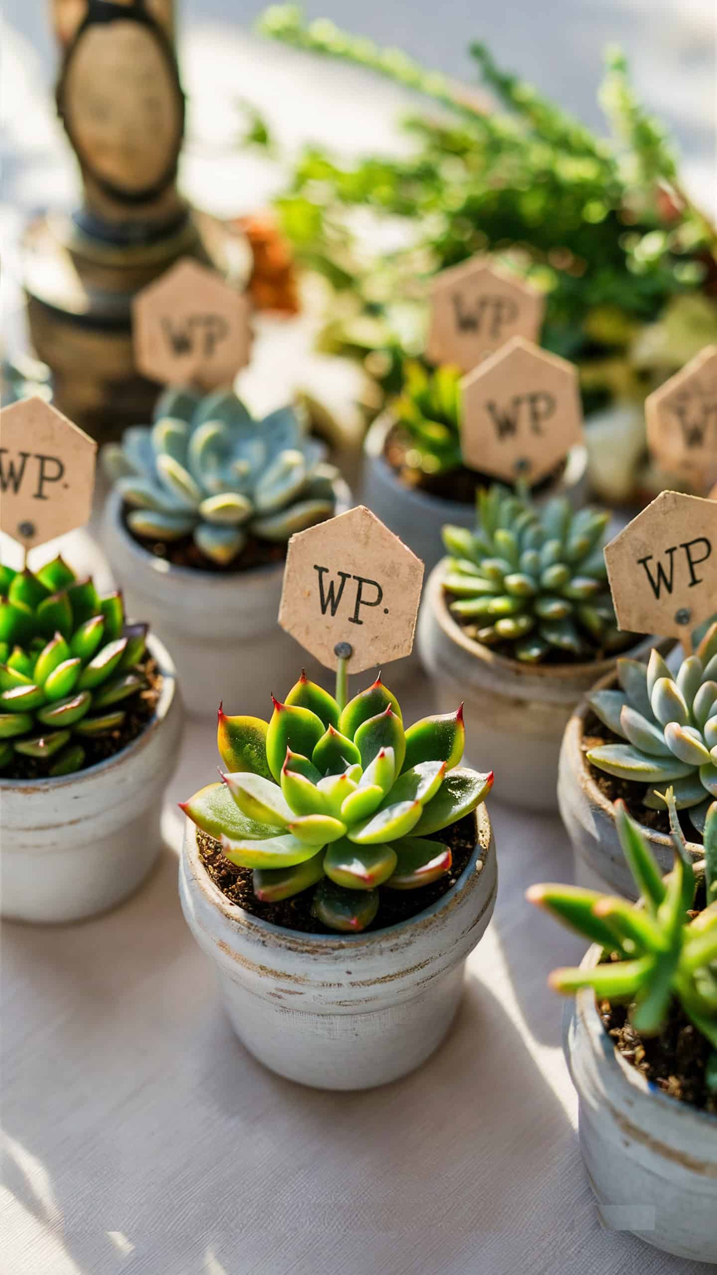 Mini Potted Succulents