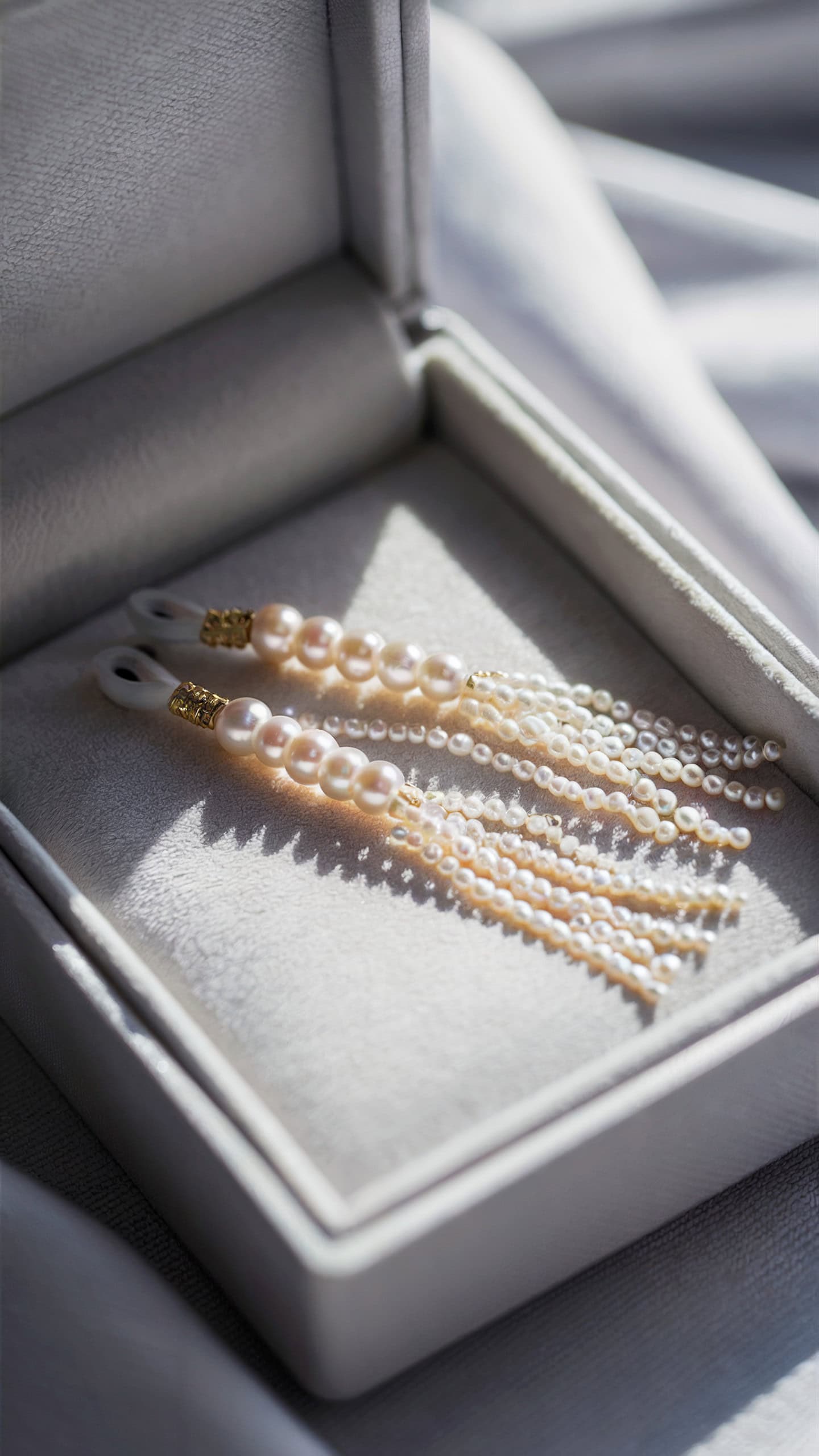 Minimal Pearl Tassels