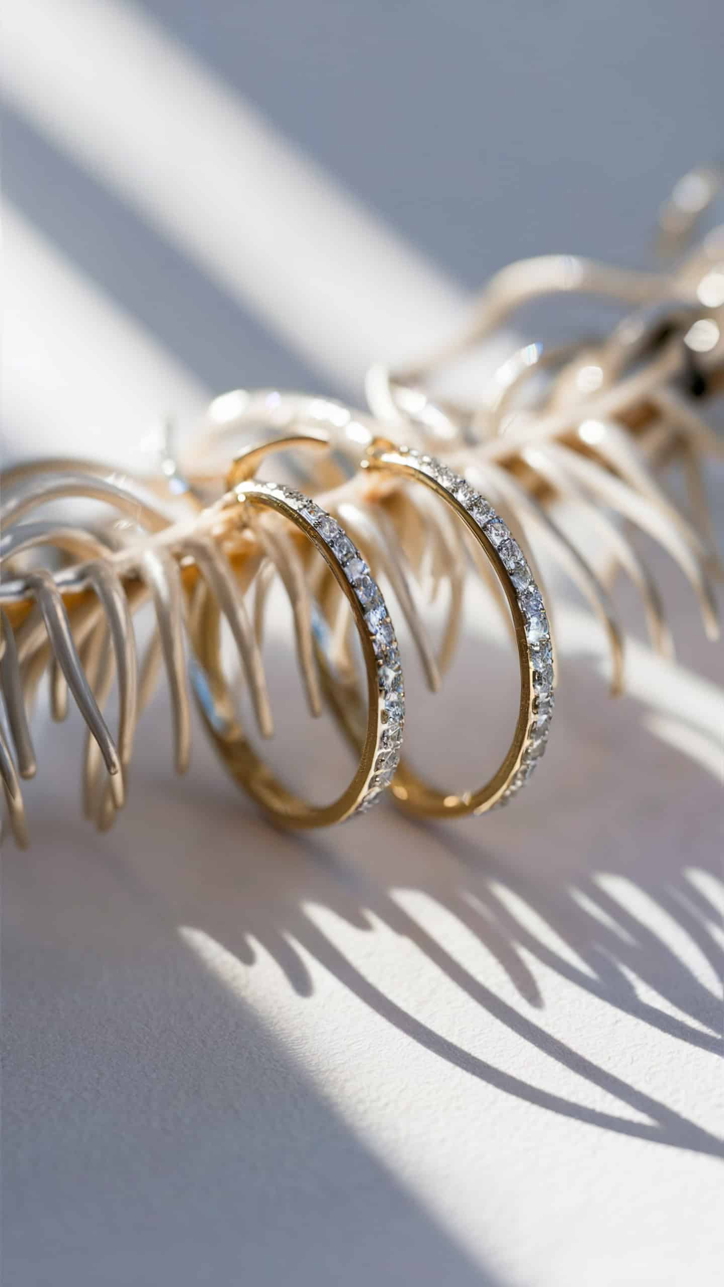 Minimalist CZ Hoop Earrings