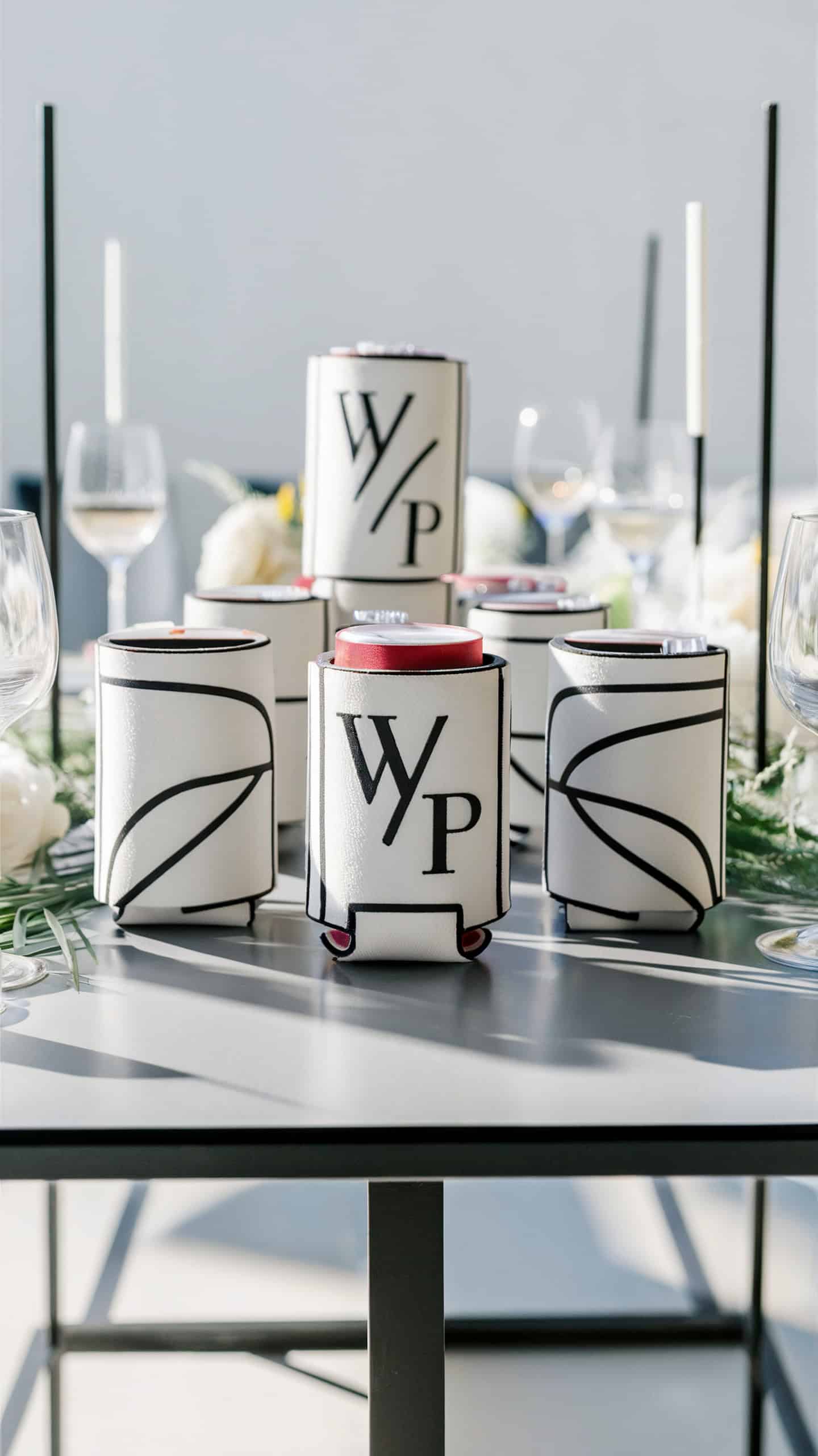Modern Geometric Koozies