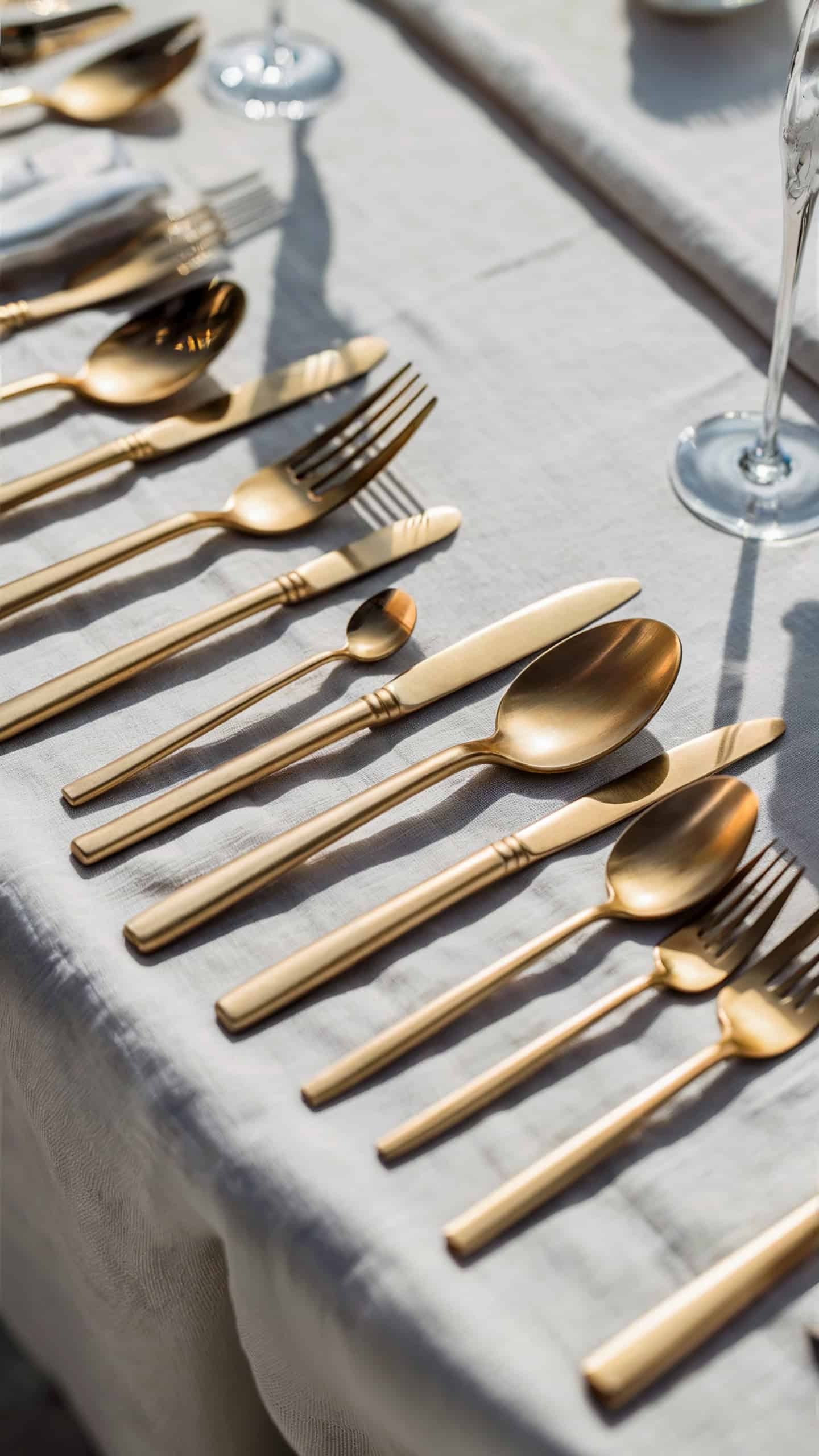 Modern Gold Flatware