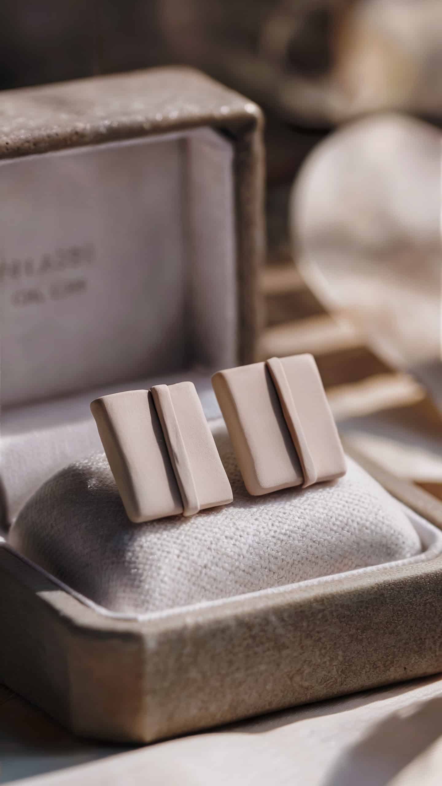 Modern Minimalist Clay Studs
