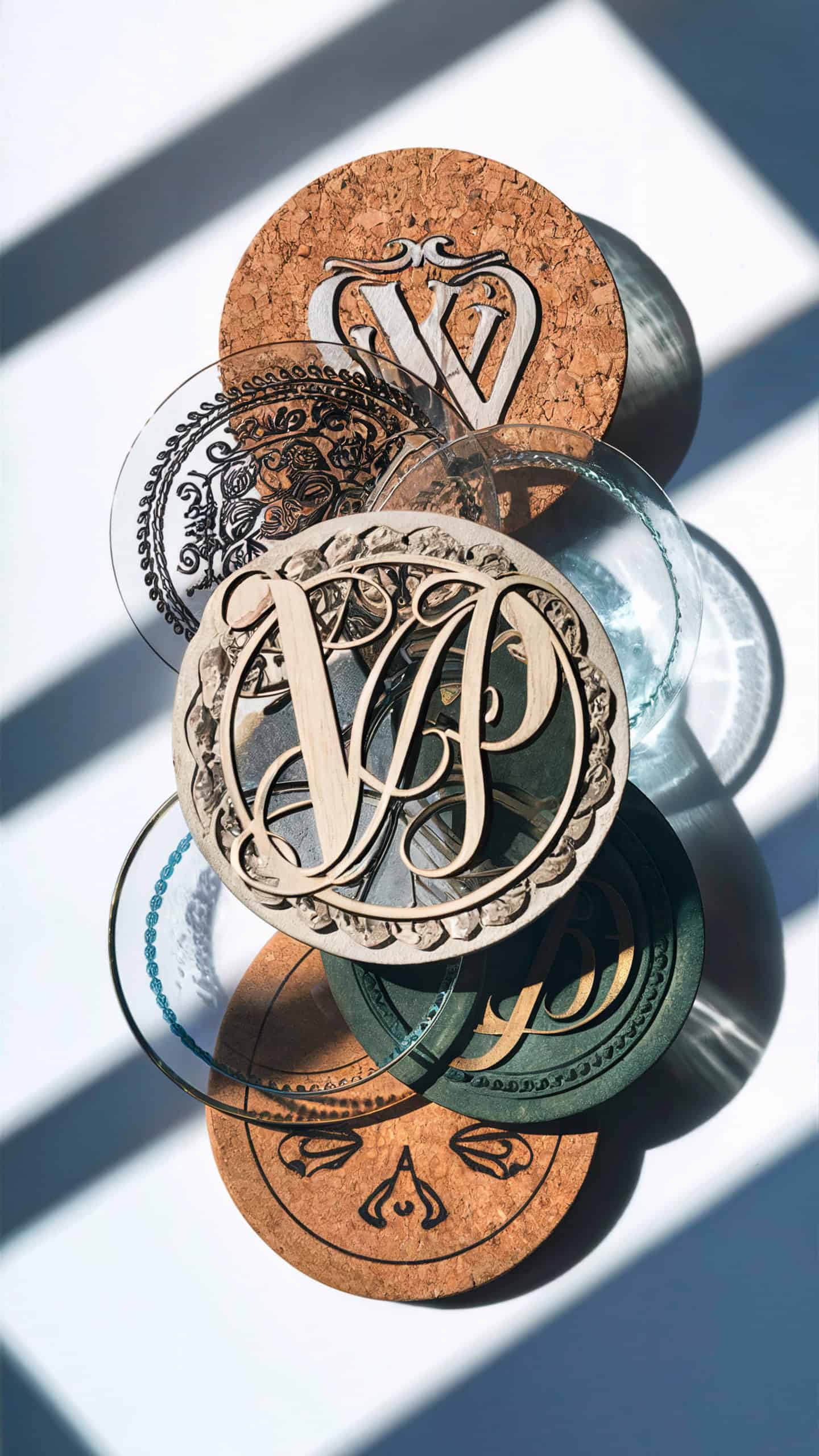 Monogrammed Coasters