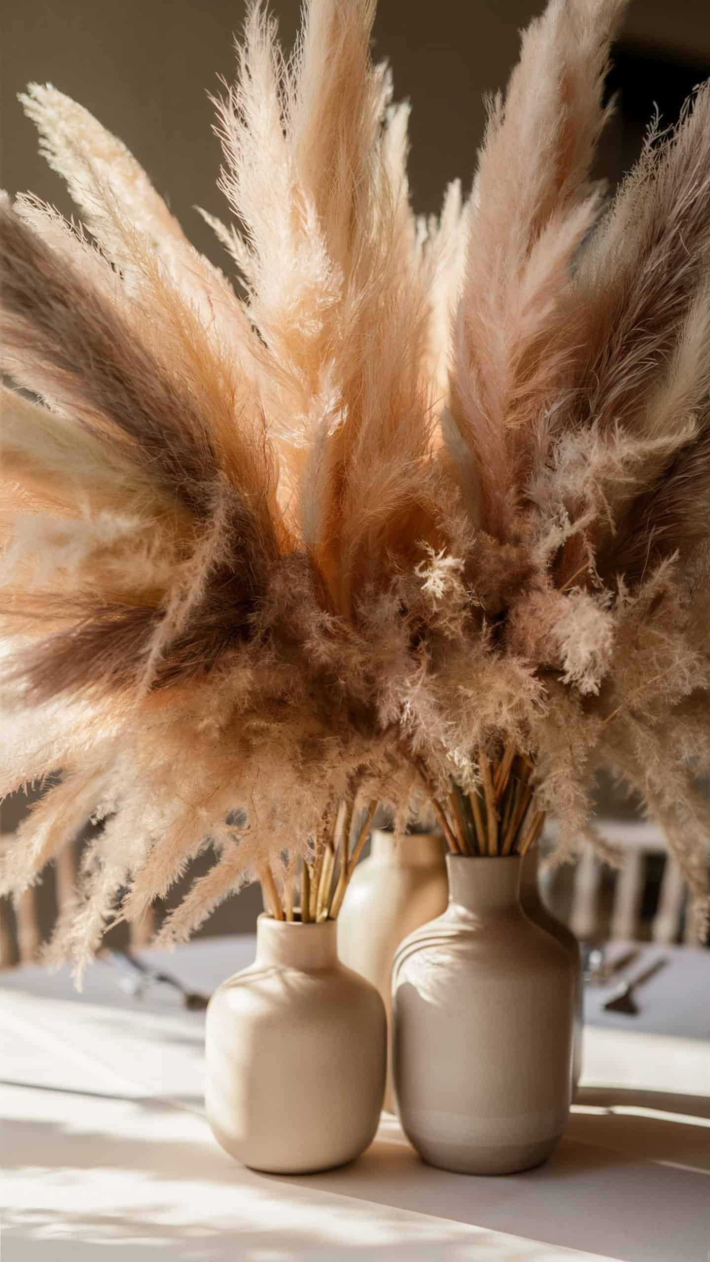 Neutral Tone Pampas Grass
