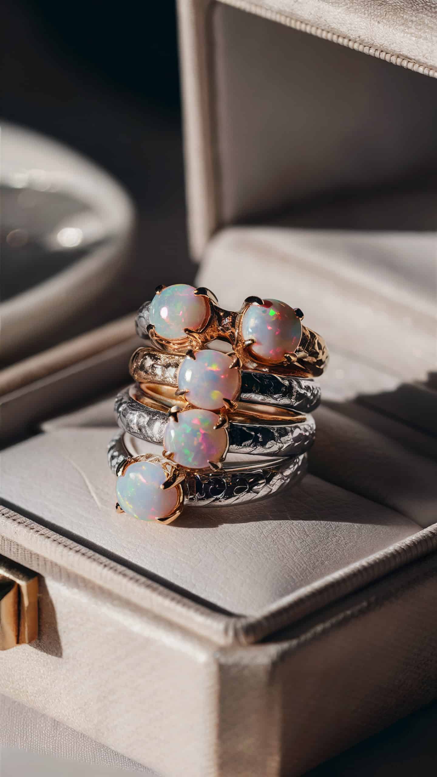 Opal Stackable Rings