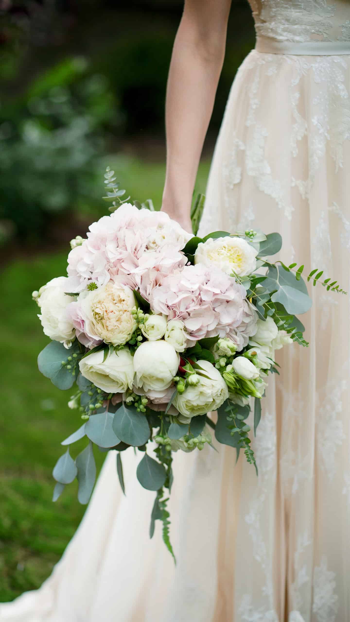 Pastel Pink Hydrangea Bouquet