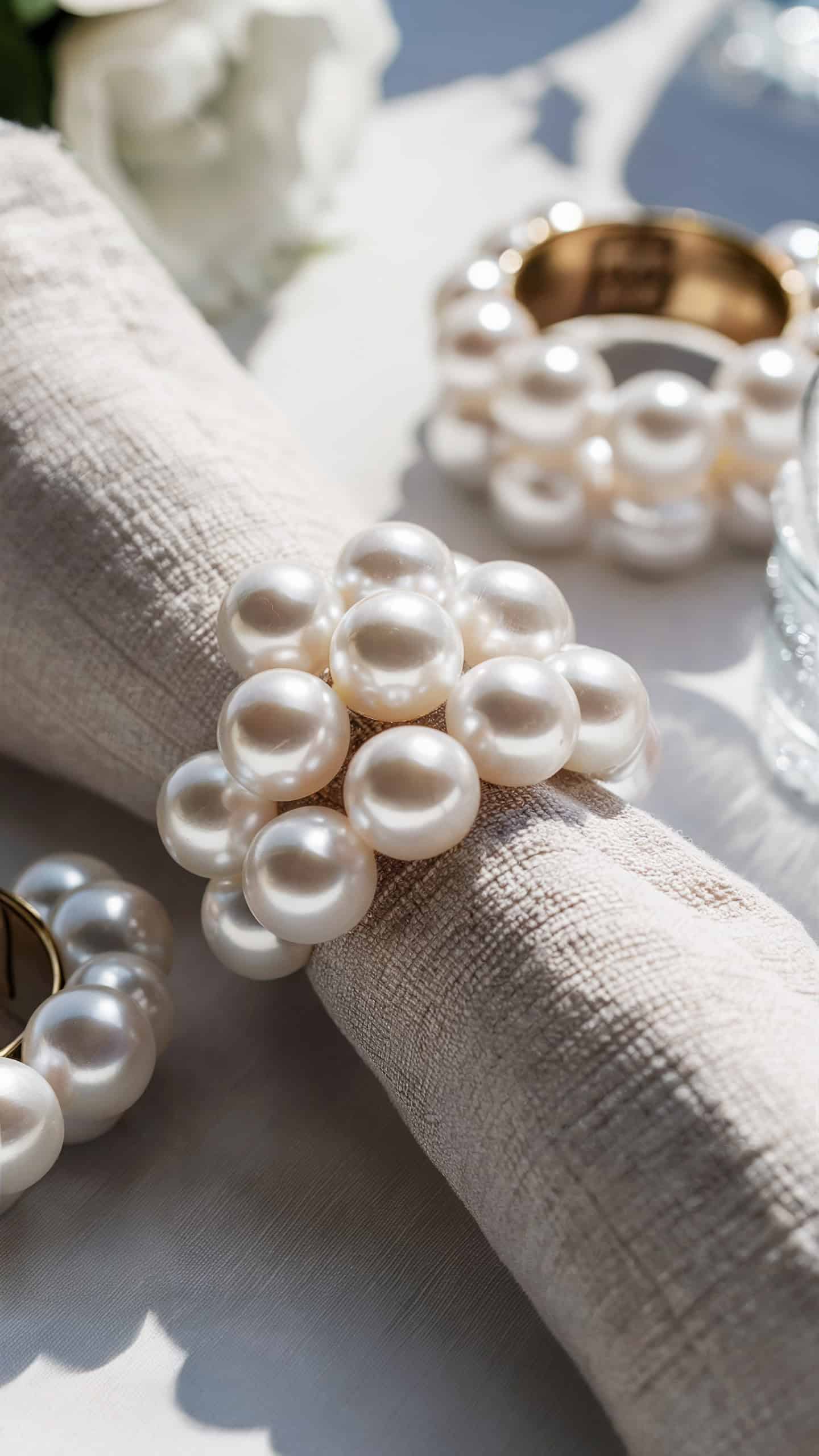 Pearl Napkin Rings