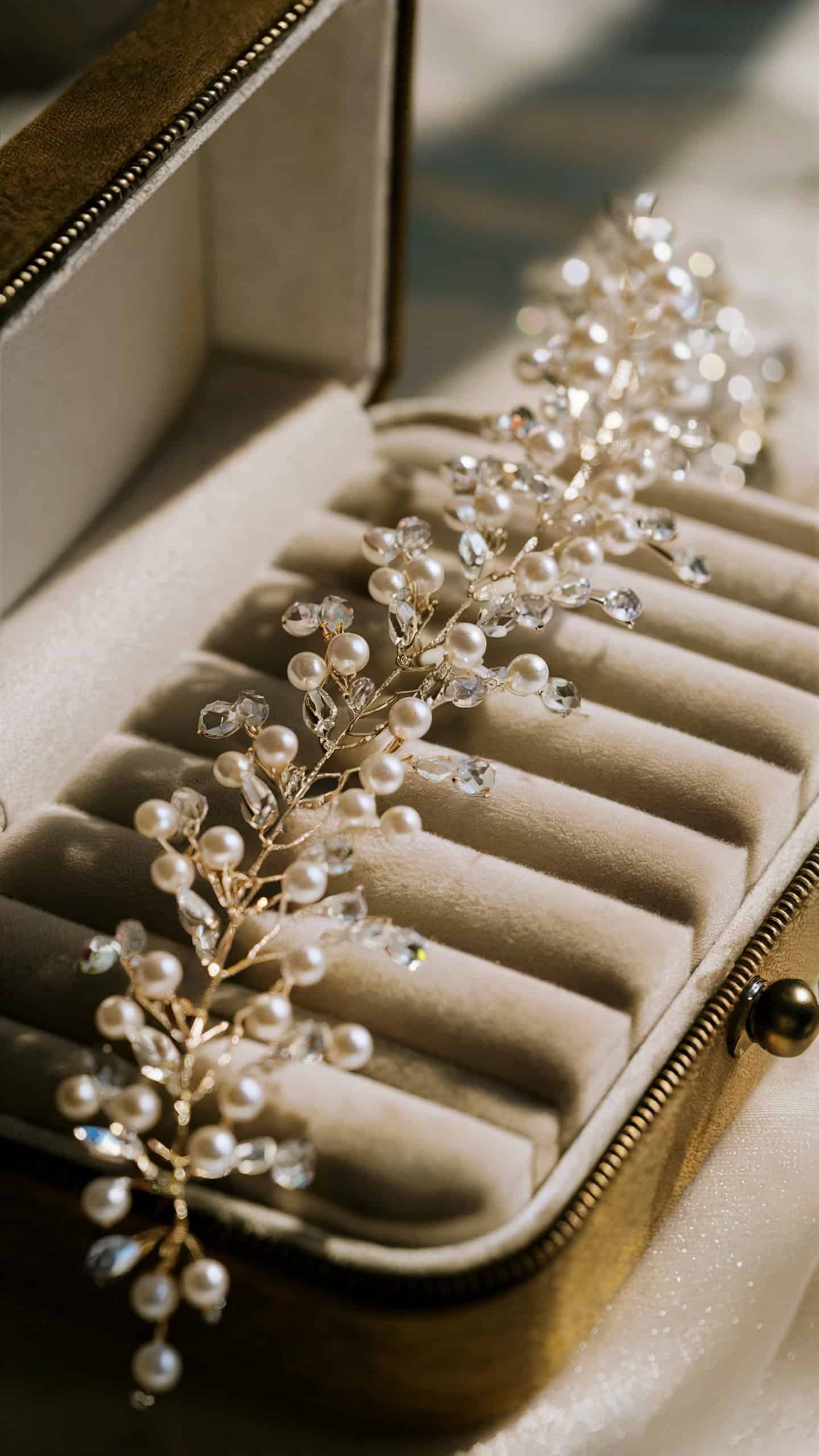 Pearl and Crystal Hair Vine