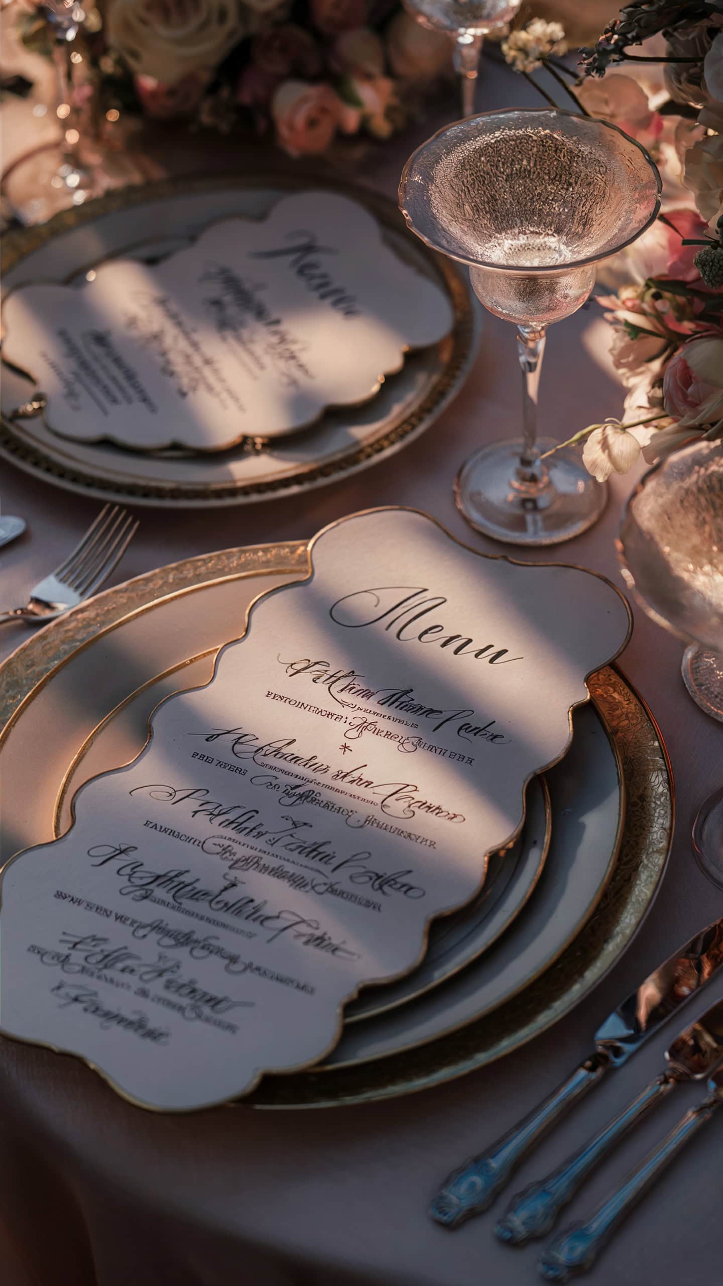 Personalized Menu Cards