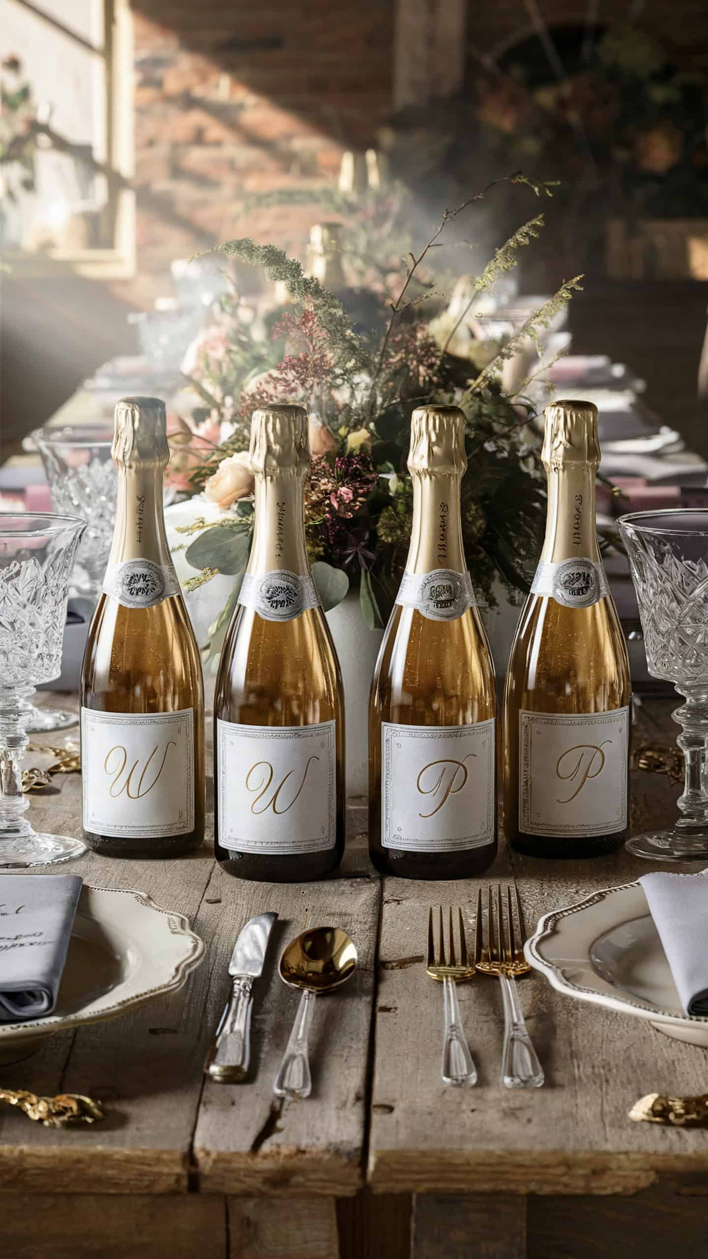 Personalized Mini Champagne Bottles