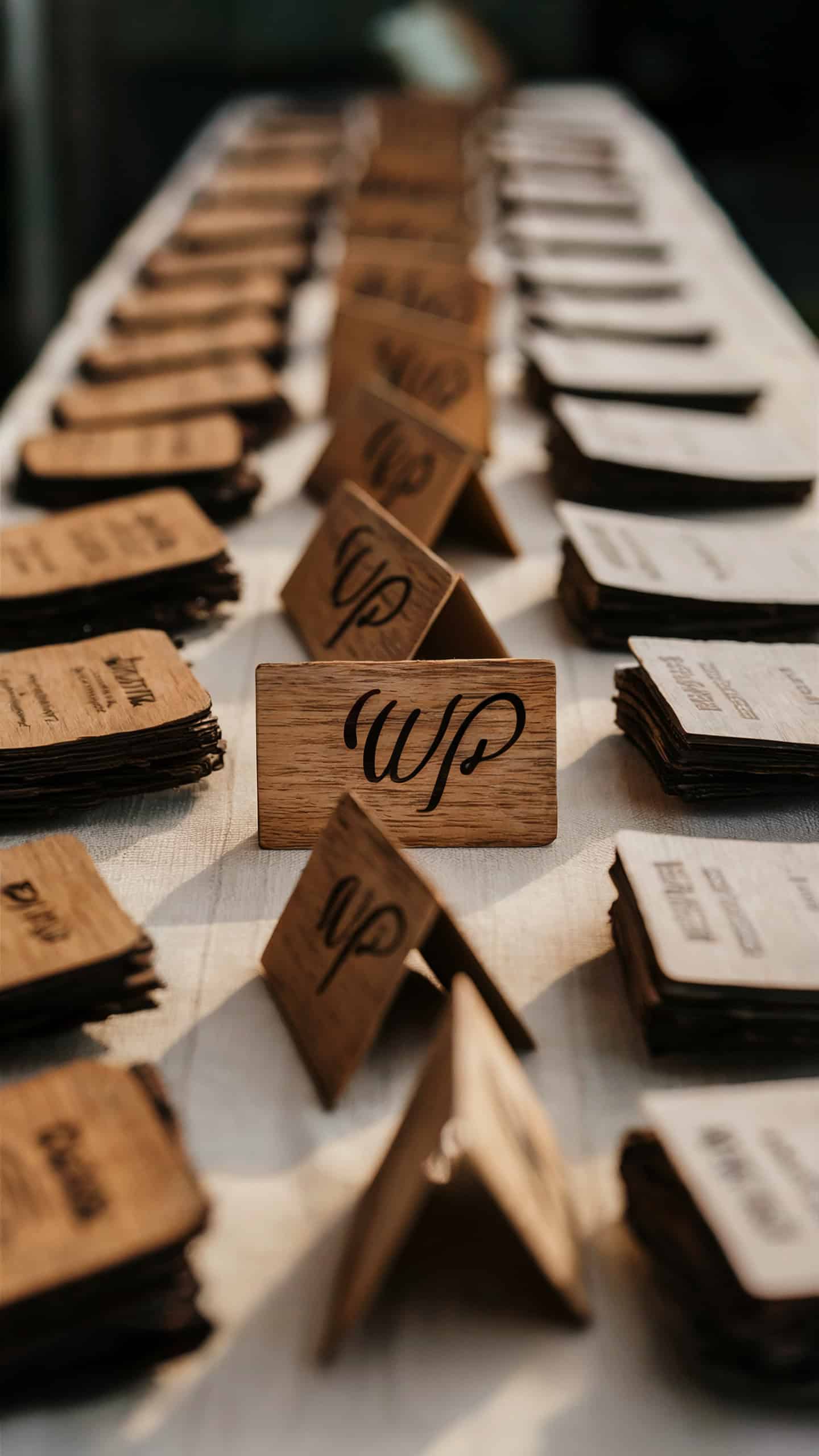 Personalized Wood Name Cards