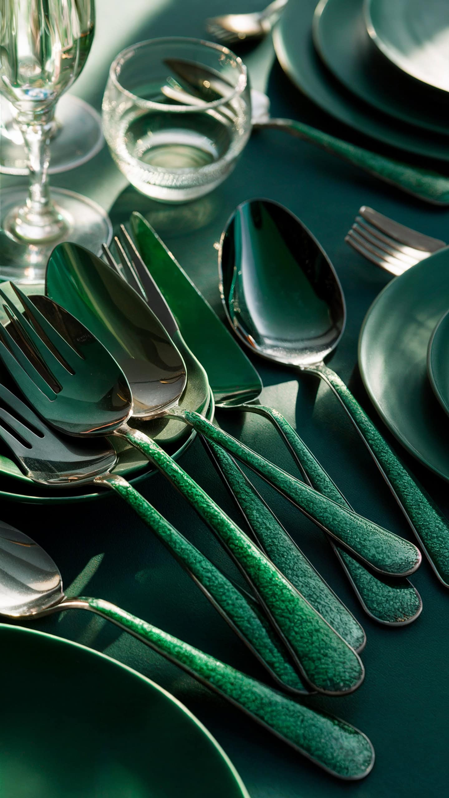 Pine Green Silverware