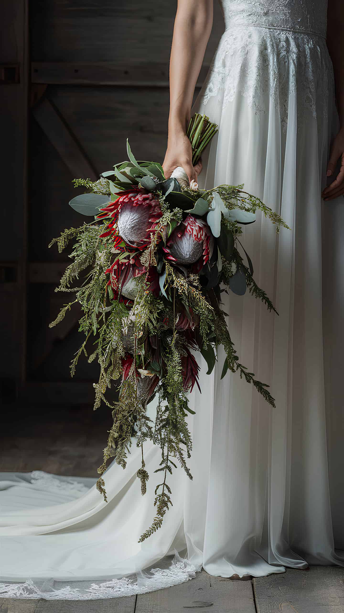 Protea and Yarrow Cascade
