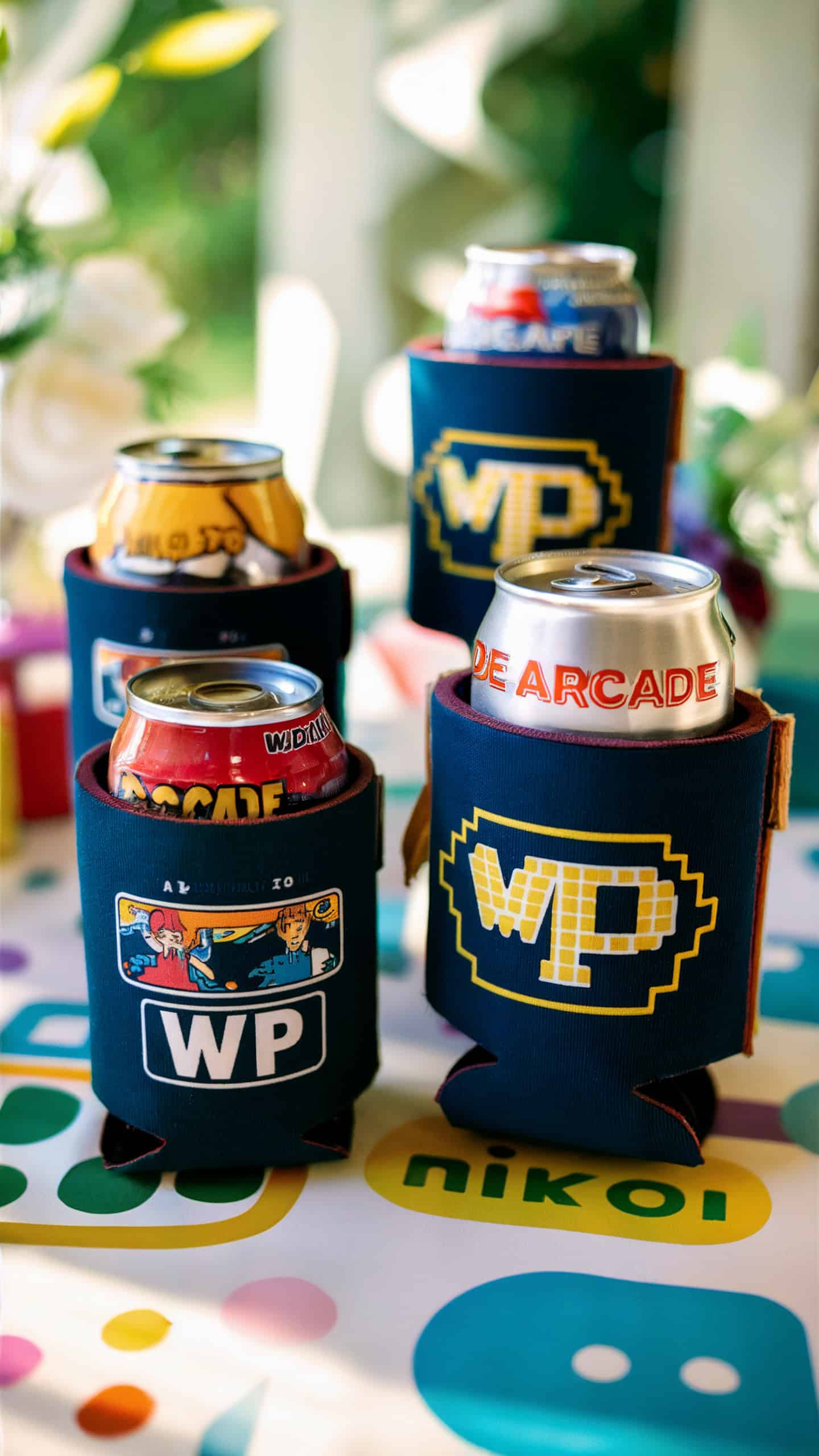 Retro Arcade Koozies