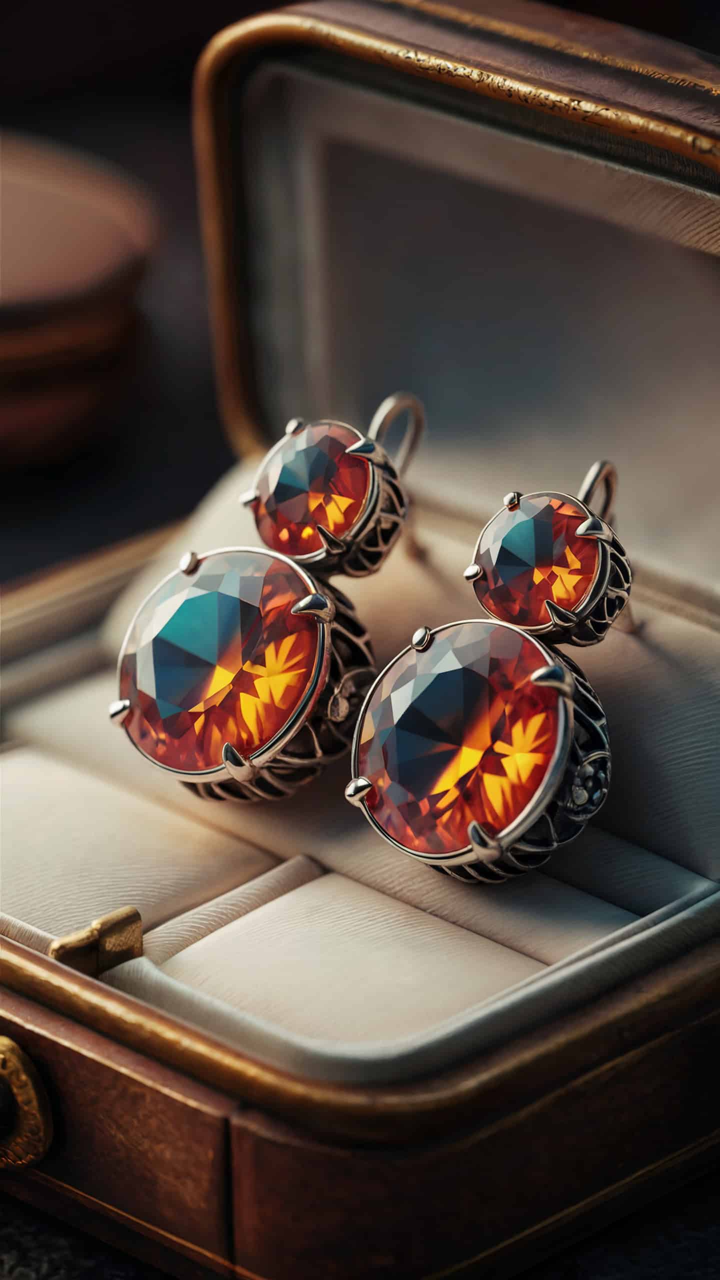 Retro Topaz Earrings