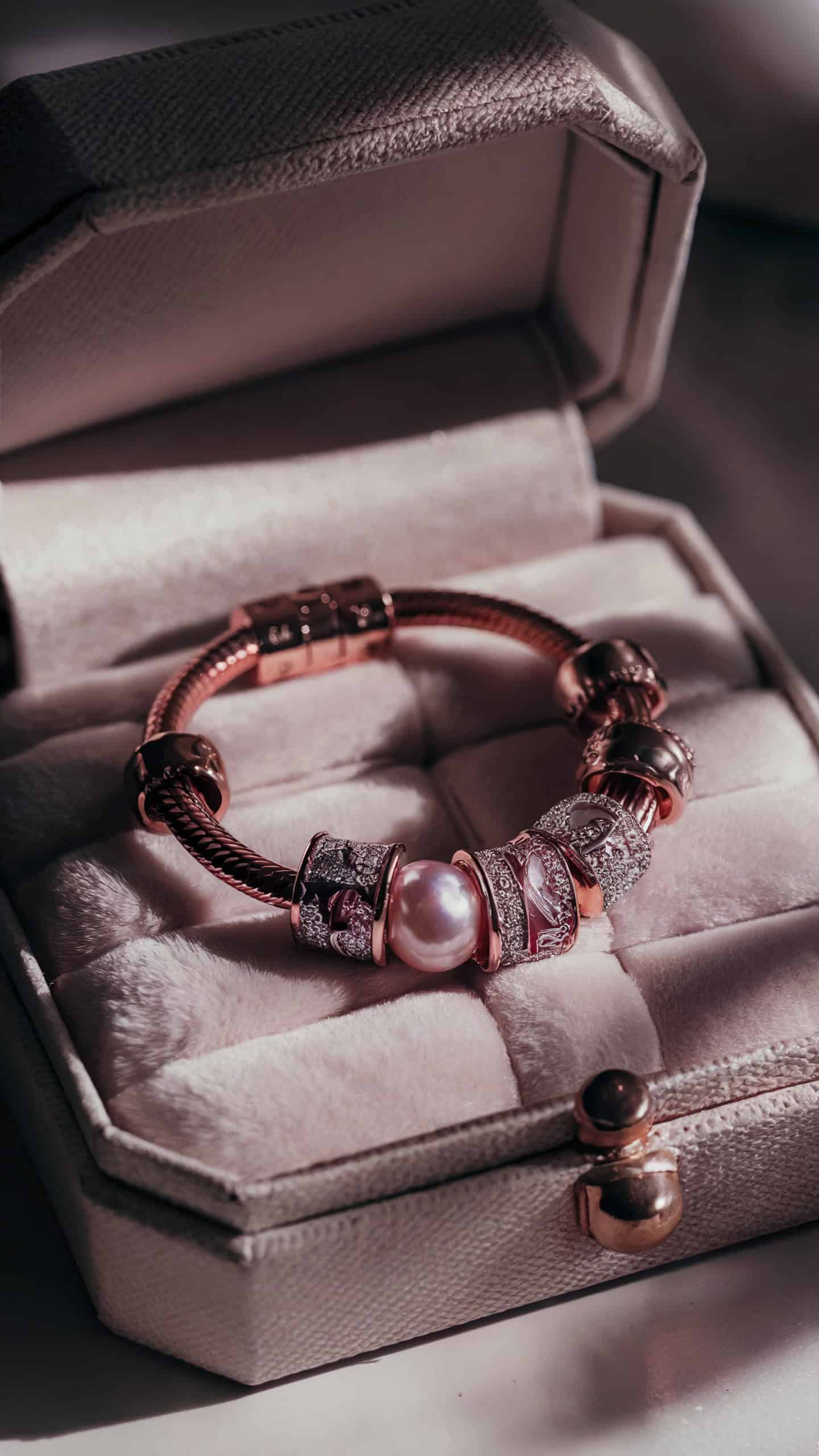 Rose Gold Charm Bracelet