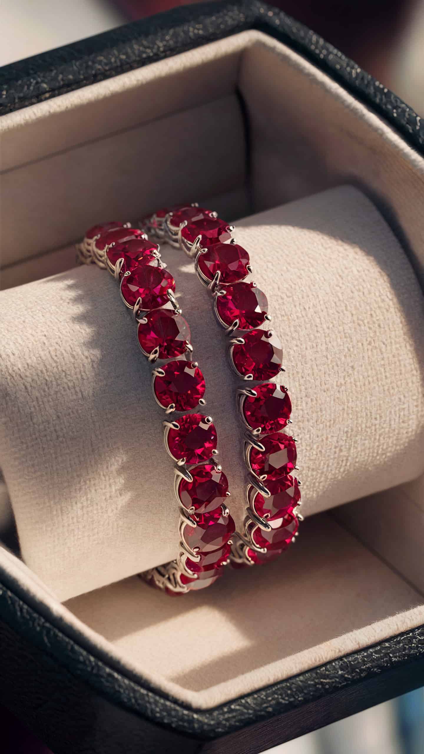 Ruby Tennis Bracelet