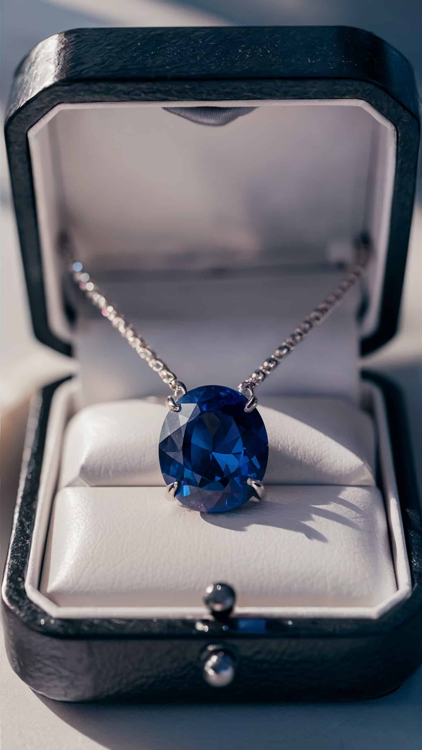 Sapphire Pendant Necklace