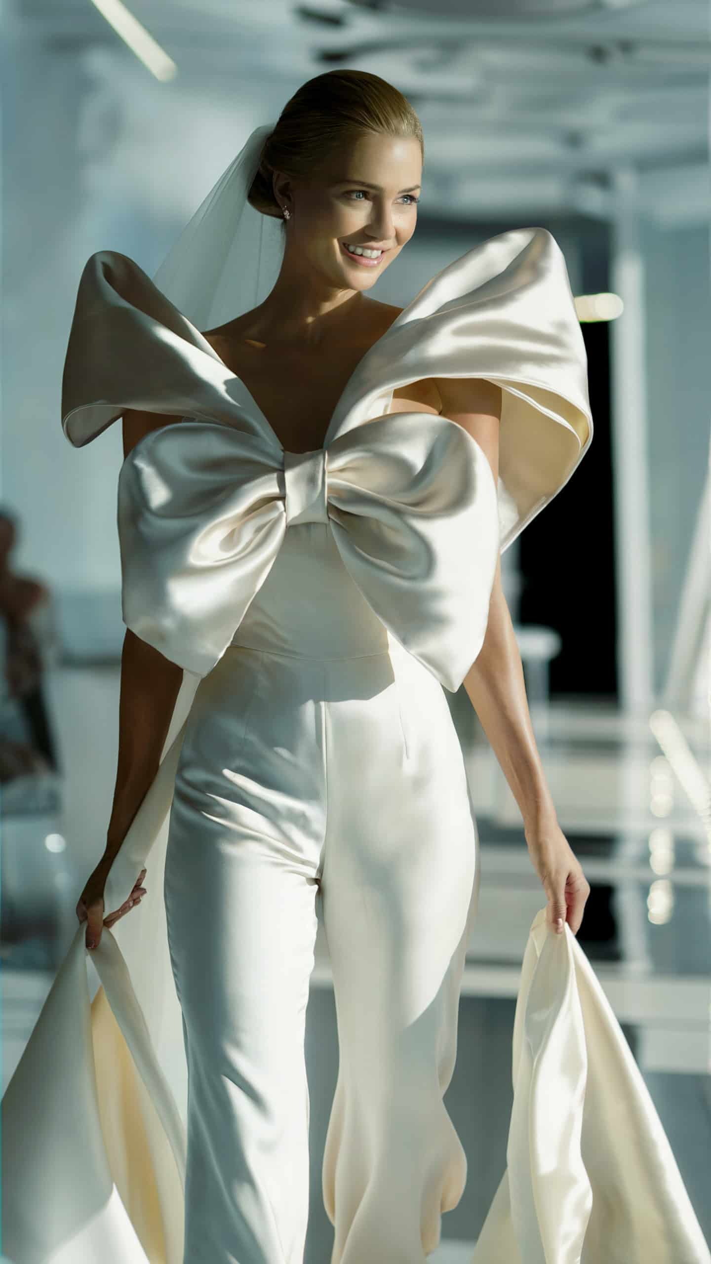 Satin Bow Detail Jumpsuit