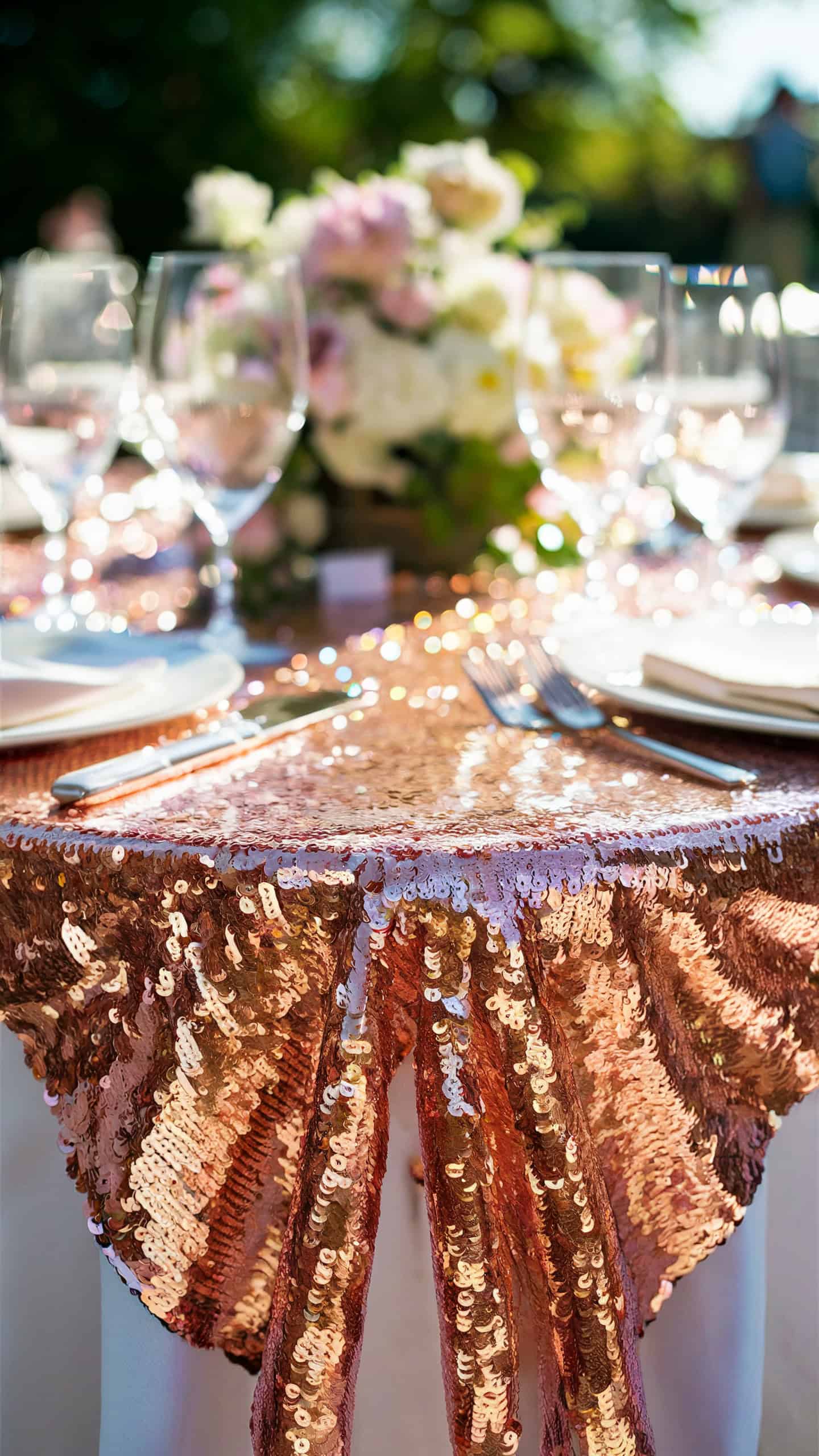 Sequin Table Cloths