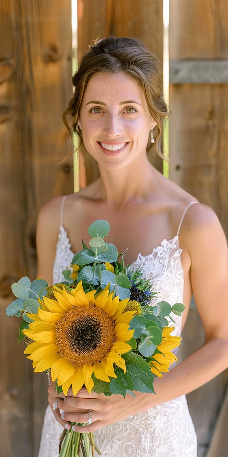 Single Sunflower Stem 1