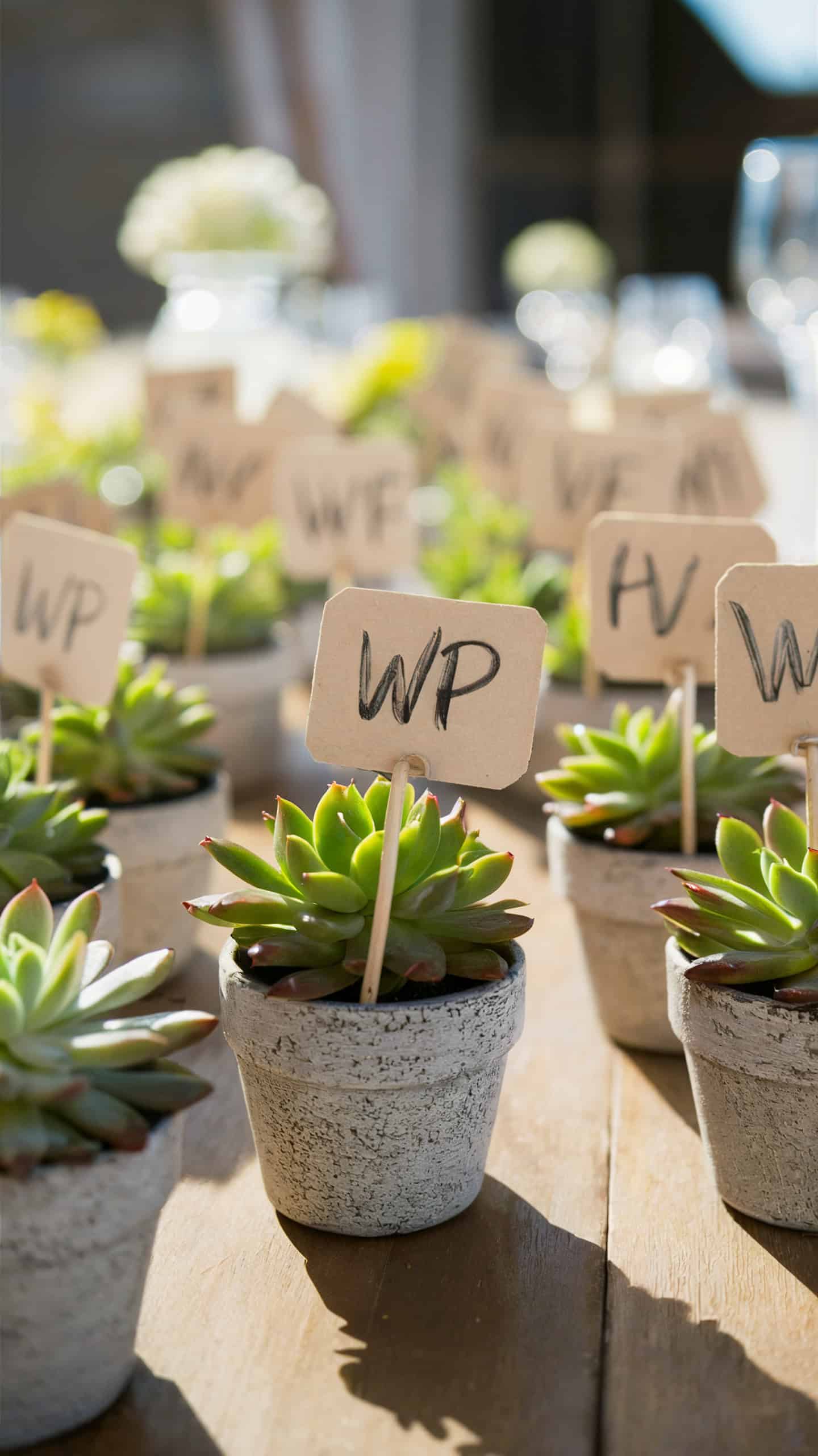 Succulent Place Cards