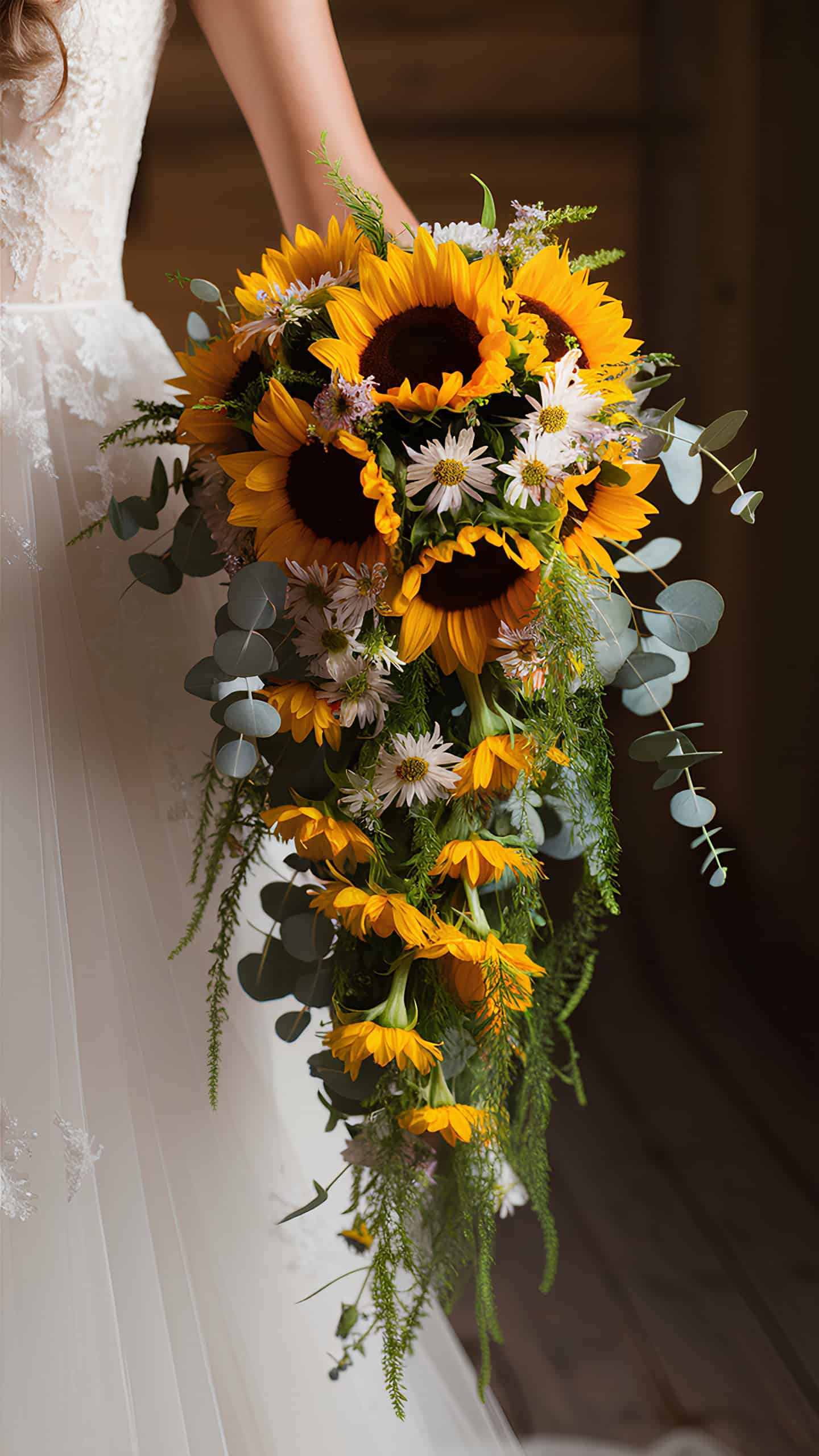 Sunflower and Aster Cascade