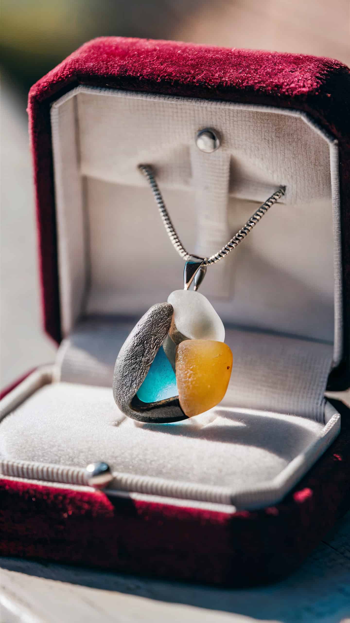 Upcycled Sea Glass Pendant