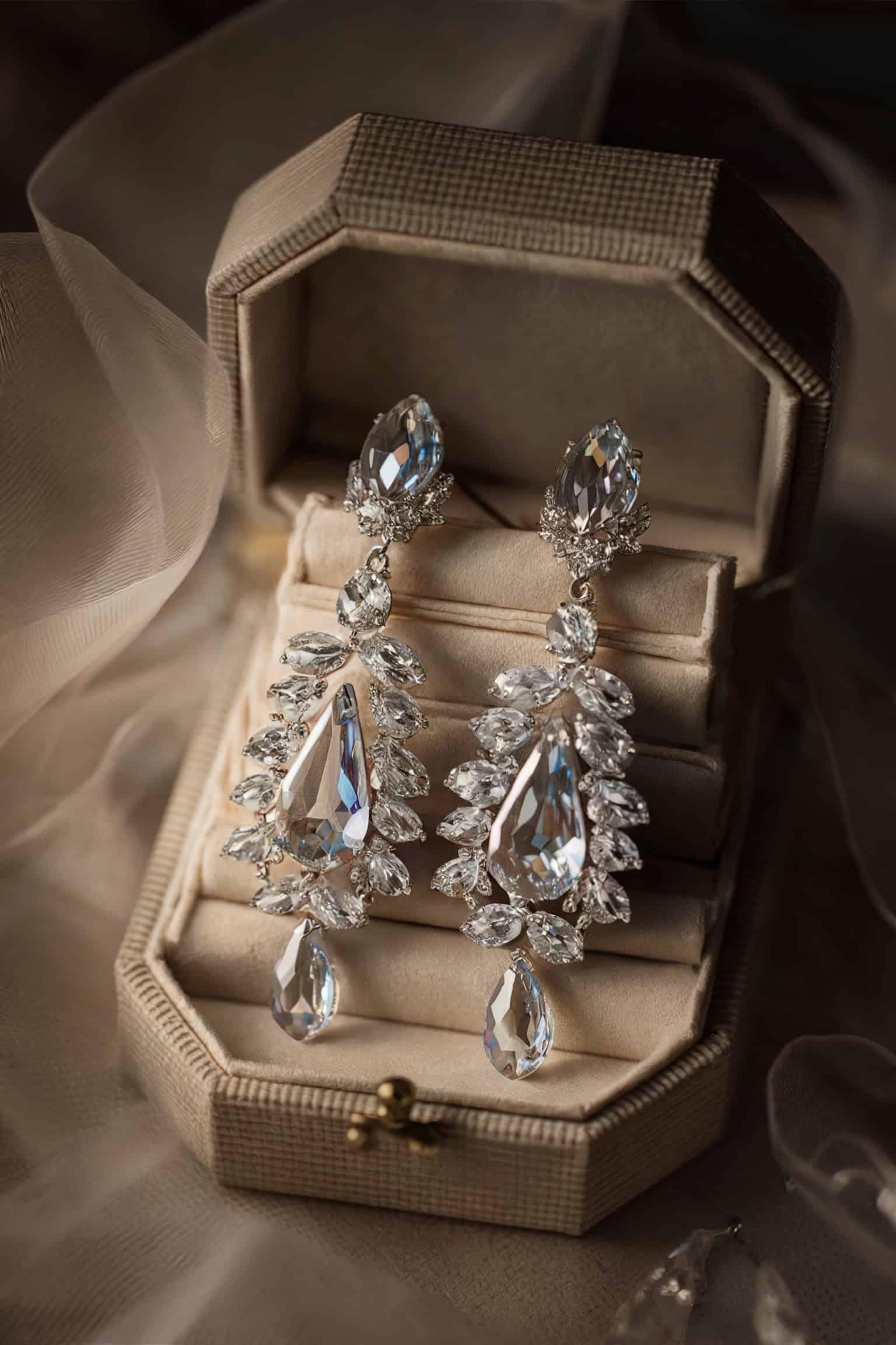 Vintage Crystal Drop Earrings