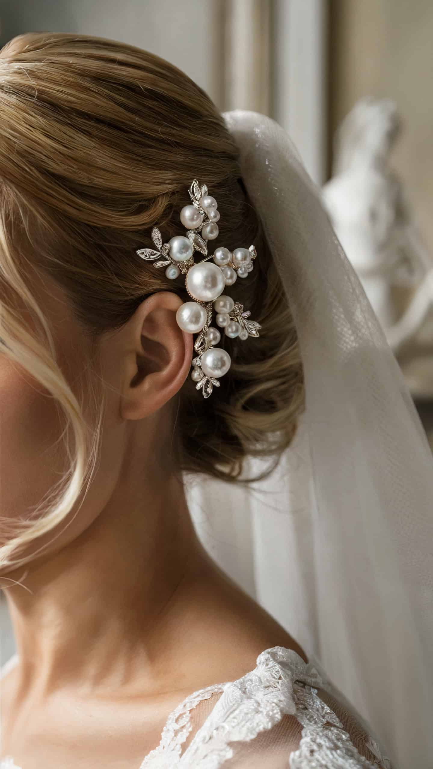 Vintage Pearl Clips