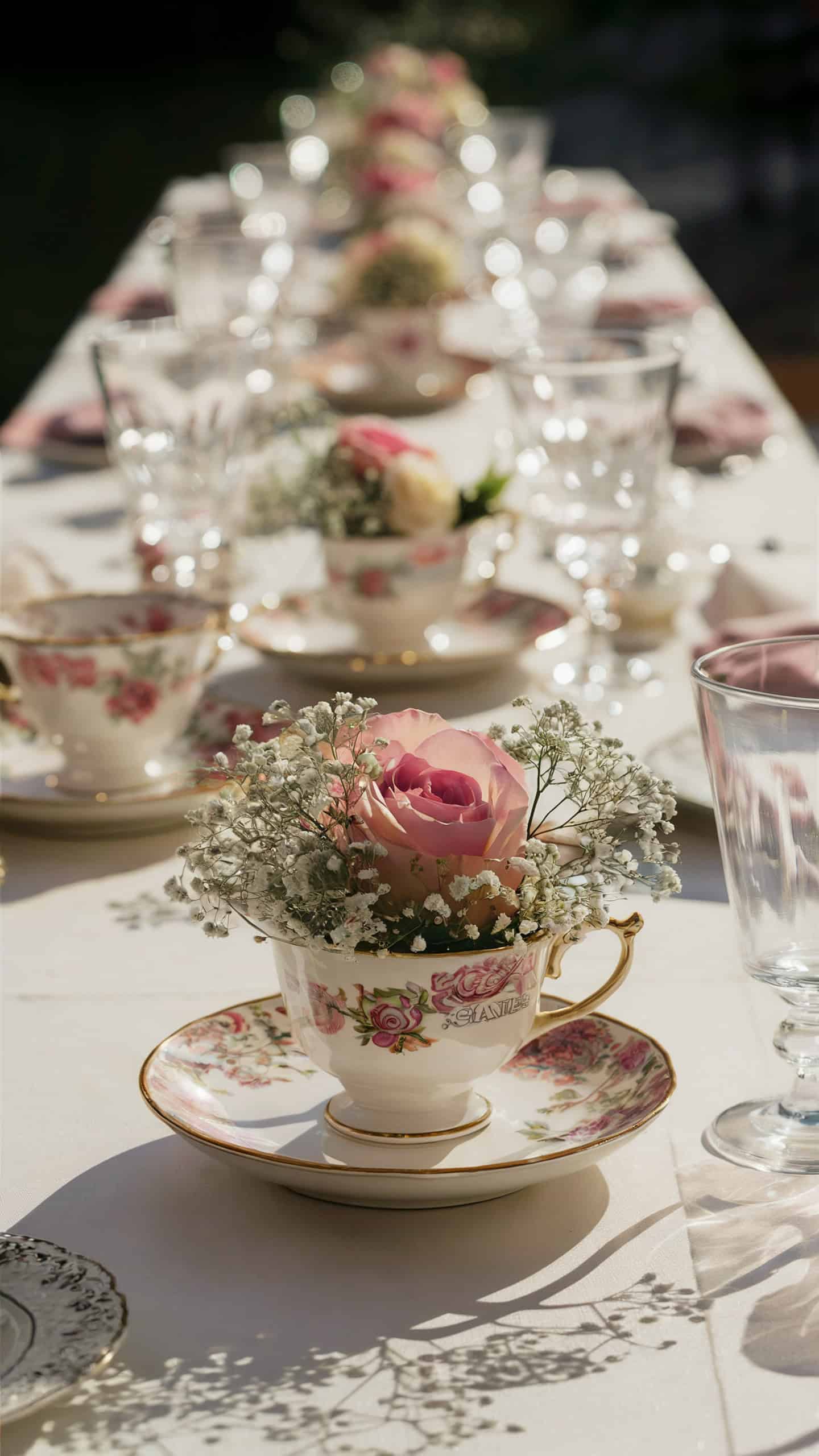 Vintage Teacup Arrangements