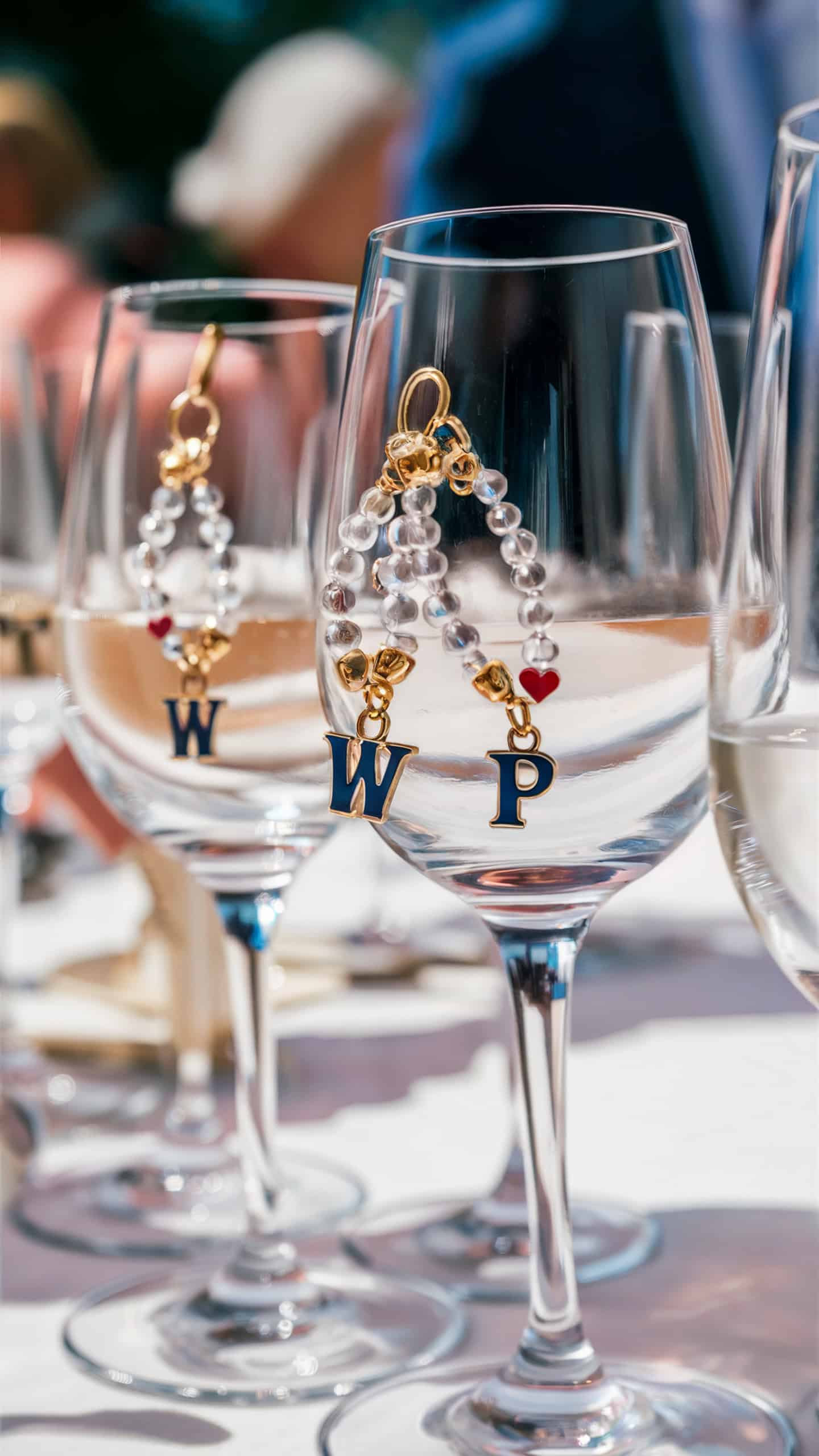 Wedding Themed Wine Charms