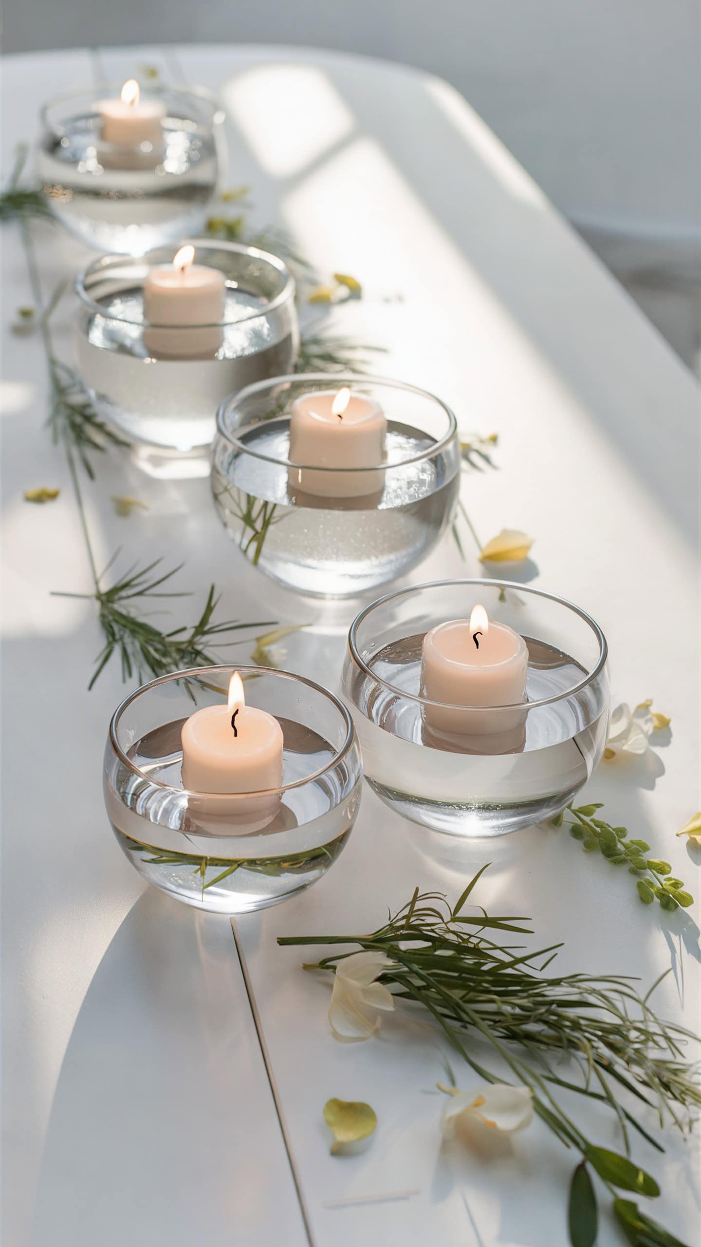 White Floating Candles