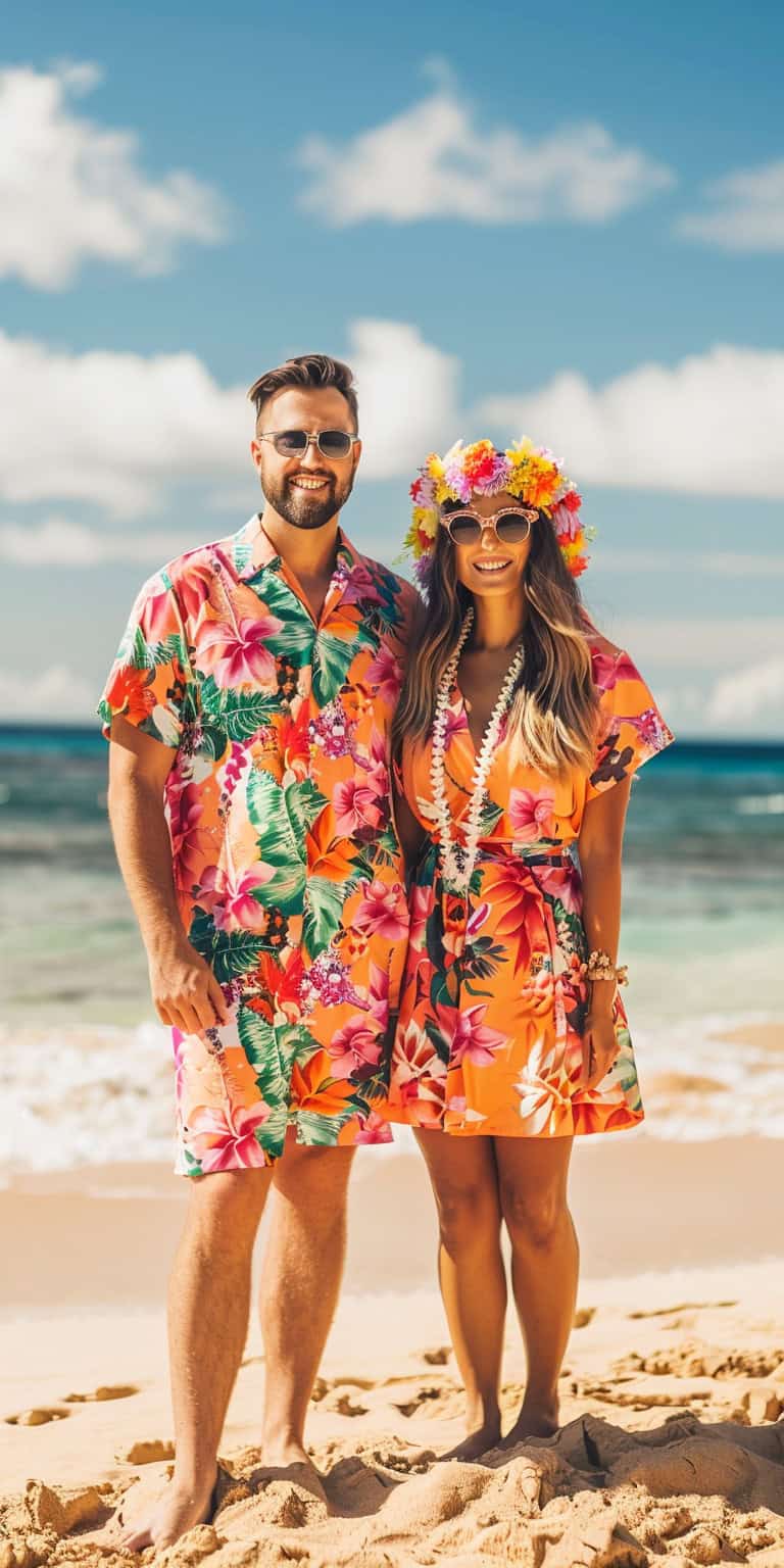 jakecain7 A photorealistic image of a couple wearing matching 53c13275 5454 4ba2 a20c 0517eb1f9f5c 1