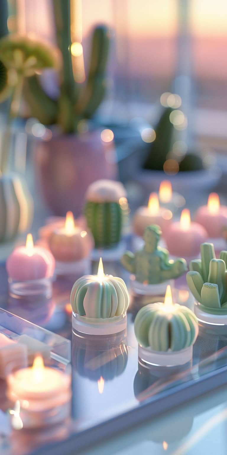 jakecain7 A photorealistic image of a group of mini tealight b812992a d7ae 460e 84fb 517912eddc67 0