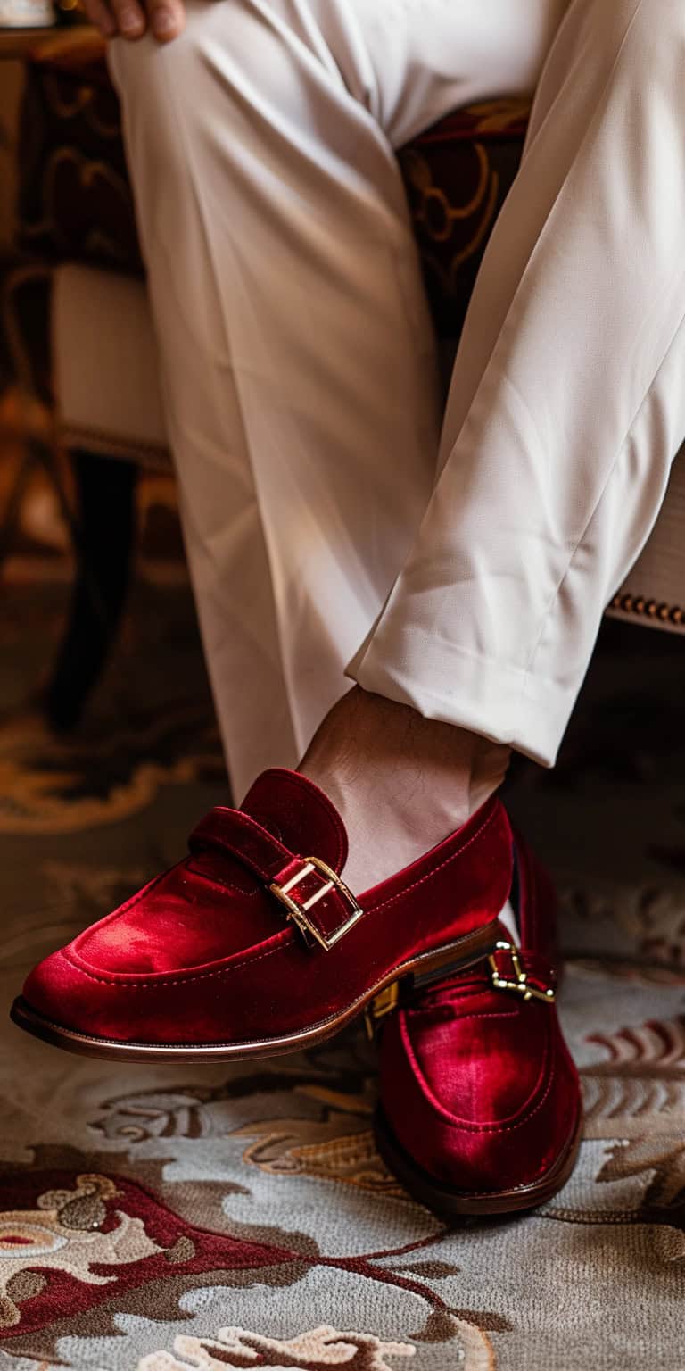 jakecain7 A photorealistic image of a man wearing red velvet b6ed6e56 fe49 4a73 ae6e ceb630aaba2b 1
