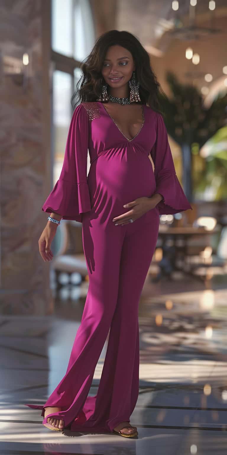 jakecain7 A photorealistic image of a pregnant woman in a fuc b5f4637f 2b40 465d a08c b425d2760abc 1