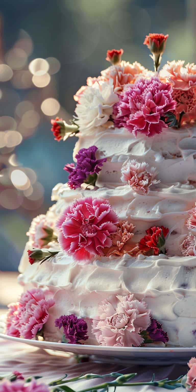 jakecain7 A photorealistic image of a wedding cake decorated d1ffefc1 a6f5 4265 9823 baa245634add 3